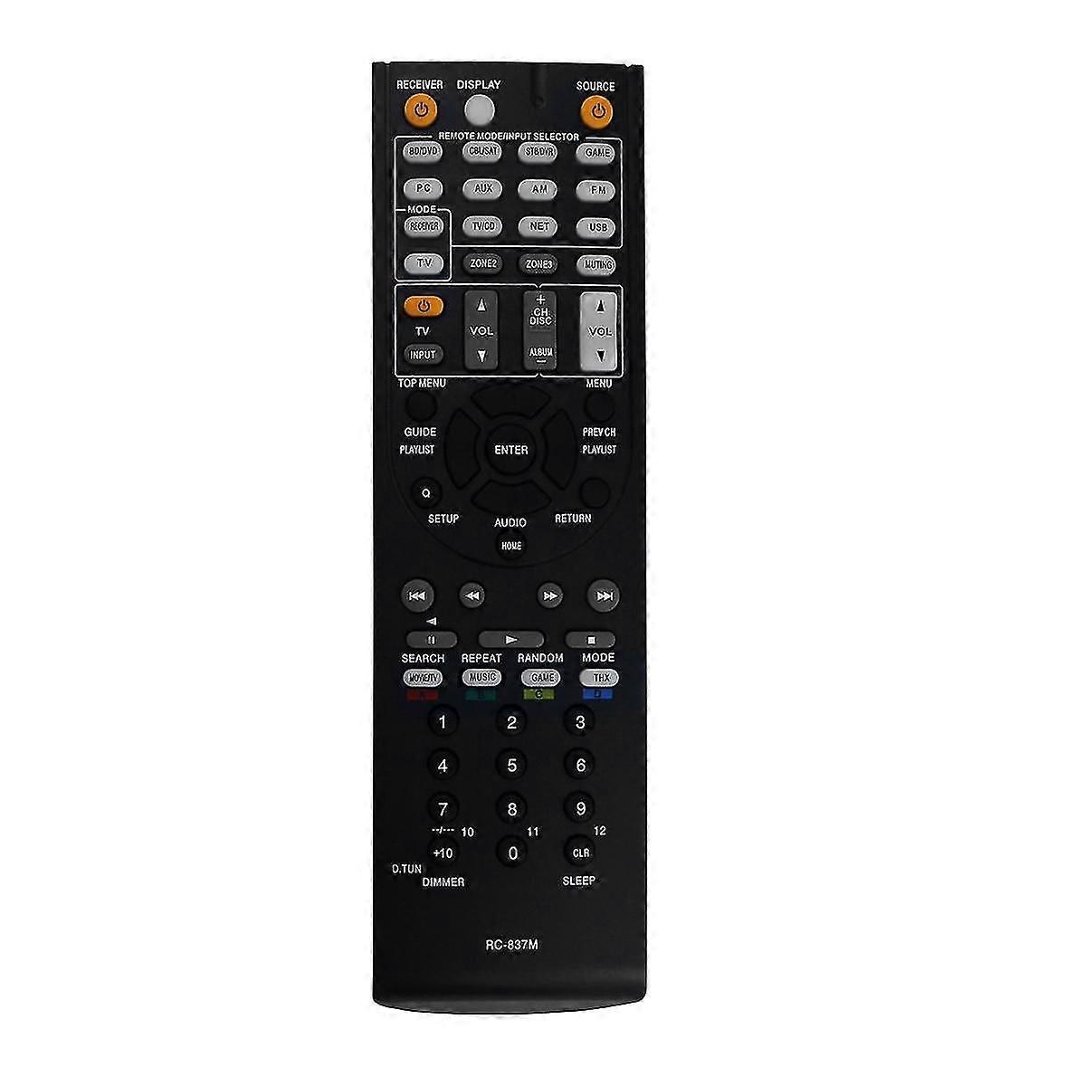 RC837M compatible Remote Control compatible AV Receiver TX-NR616 TXNR616 Remote Control