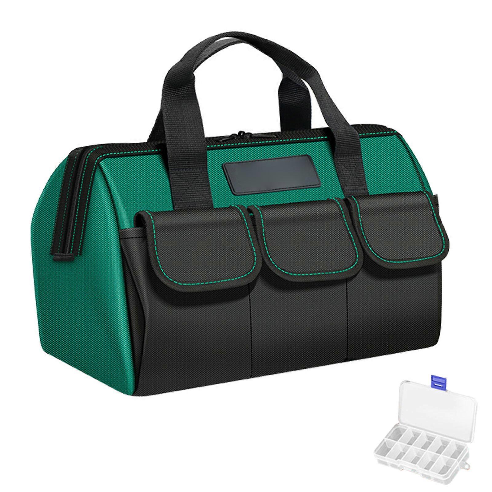 Portable Tool Bag for Men Wide Opening Tool Storage Oxford Tool Organizer Bag for Tool Storage Handbag for Screwdriver  18 inches