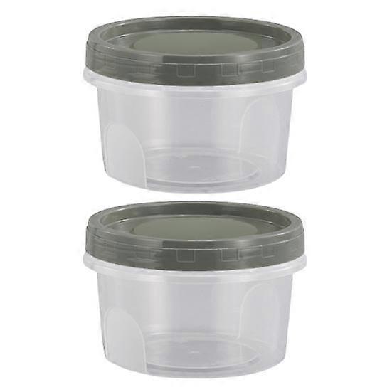 Set di 2 contenitori ermetici per congelatore con coperchi a vite da 400/500/700 ml, sigillati senza BPA