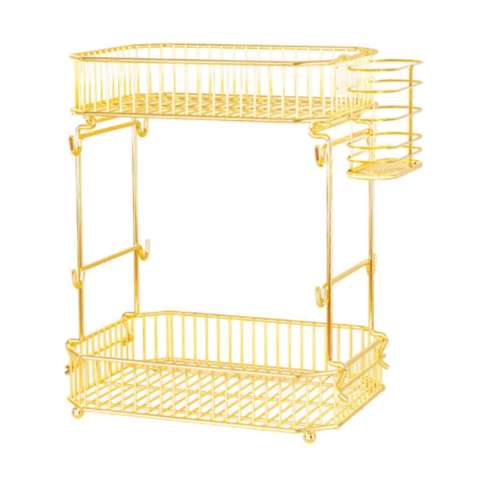 Spice Rack Organizer Bathroom Rack Organizer Countertop Drain Storage Shelf