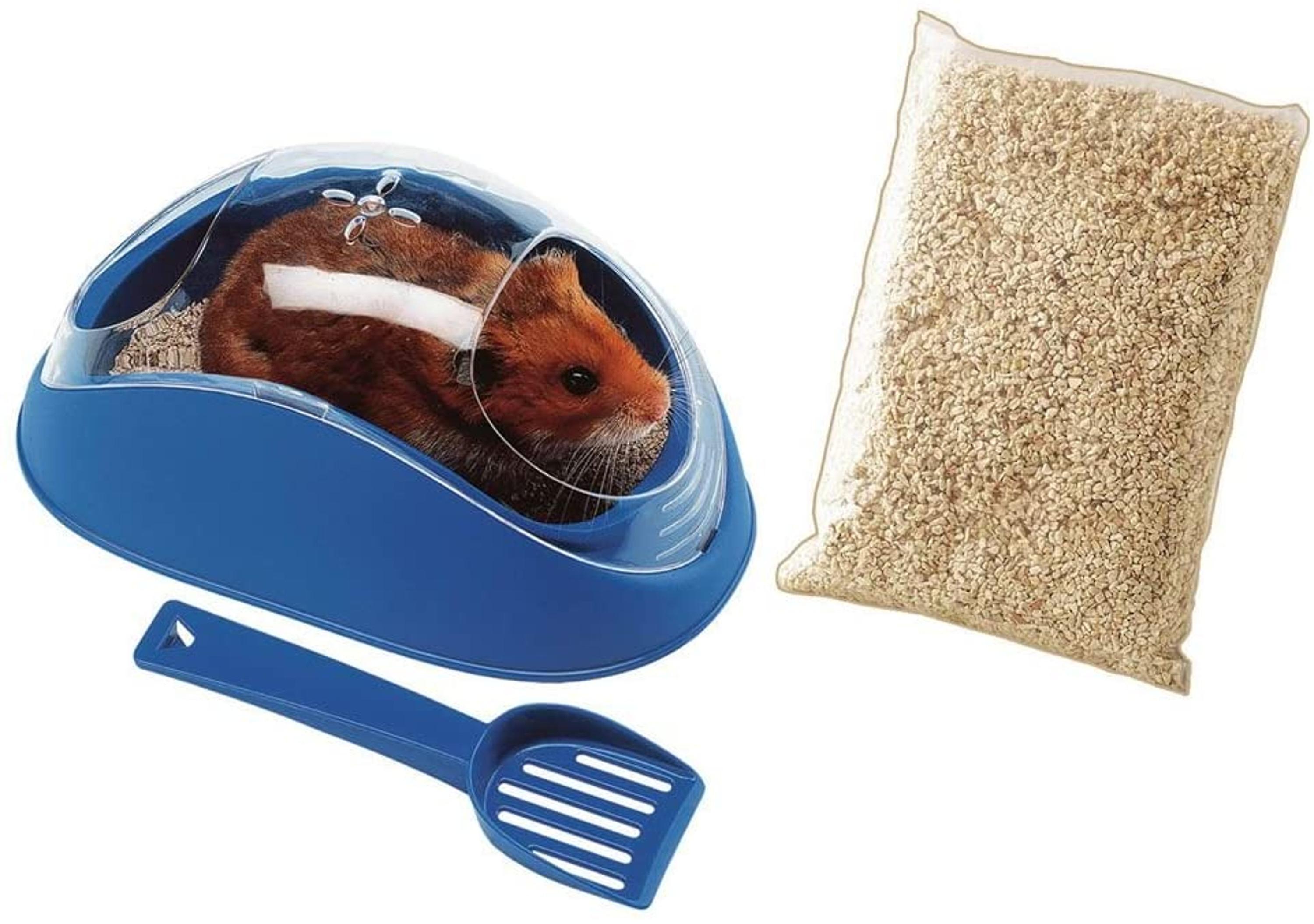 Ferplast Koky Hamster Toilet With Spoon & Pet Litter