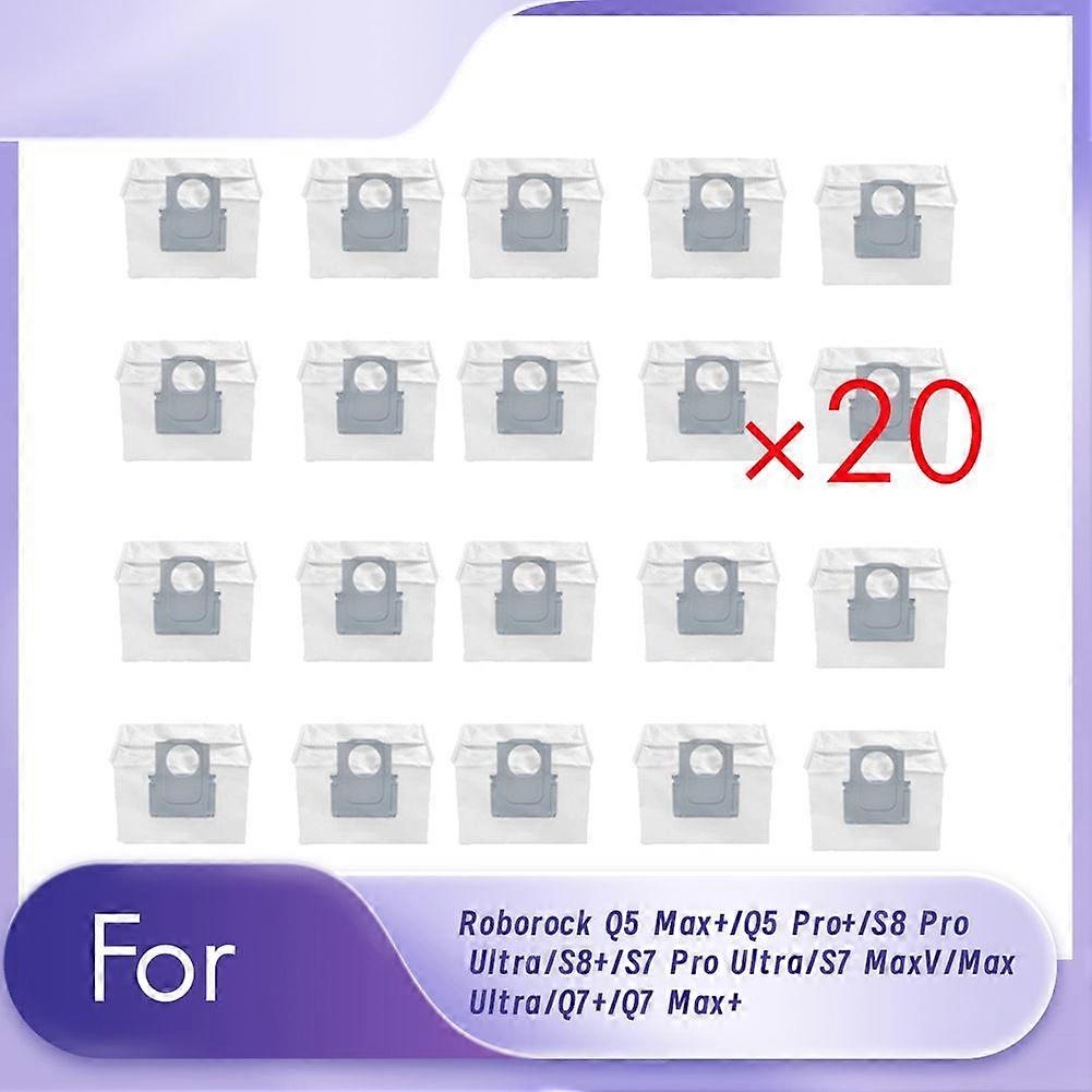 Dust Bags Replacement for Q5 Max+/Q5 Pro+/S8 Pro Ultra/S8+/S7 Pro Ultra/S7 MaxV/Max Ultra/+ Vacuum 20 Pcs