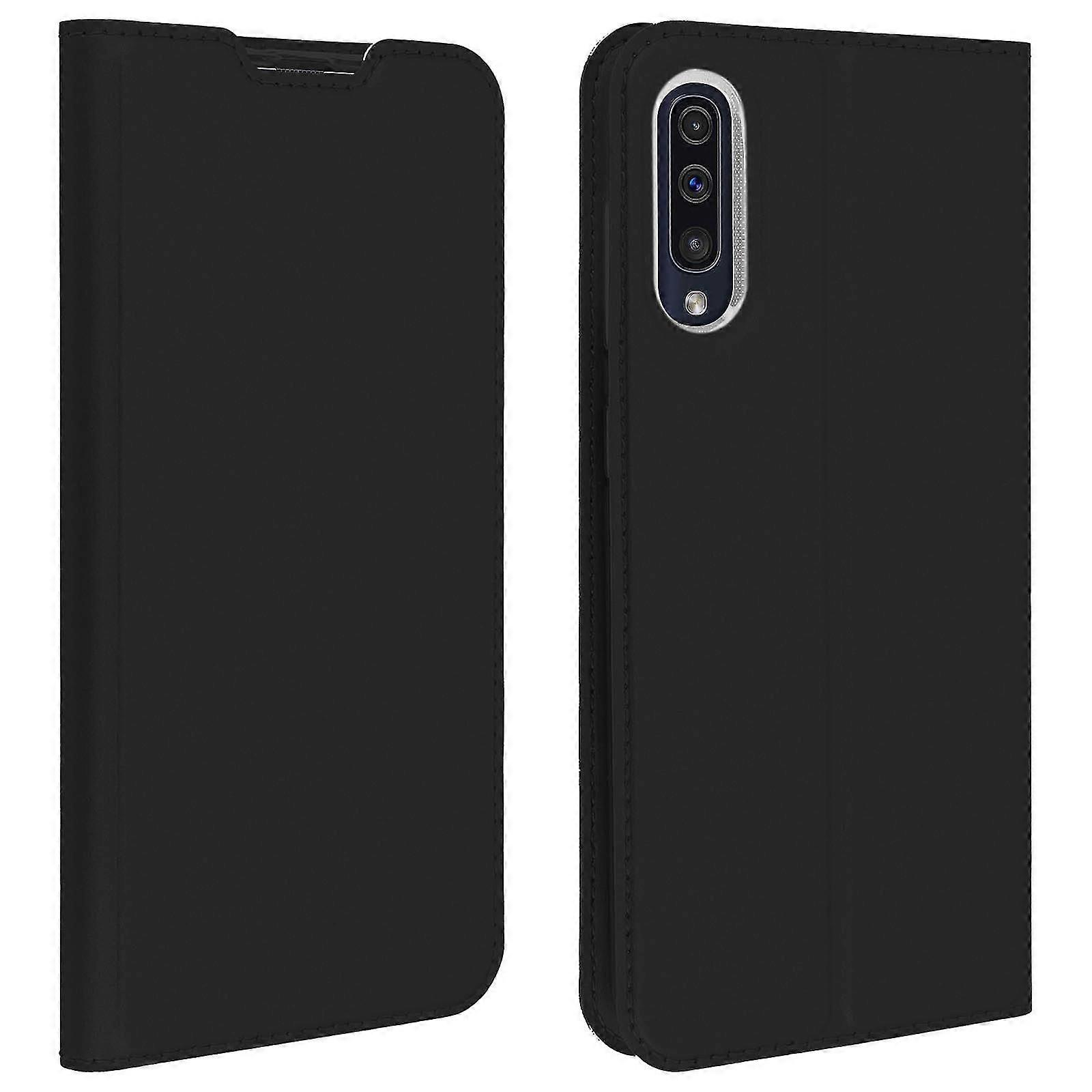 Slim flip wallet case, Business series for Galaxy A50 - Dark blue