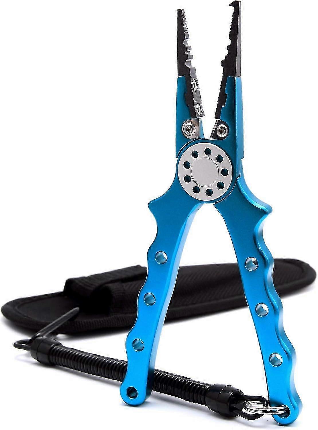 Professional Saltwater/Freshwater Fishing Pliers Hook Remover Fishing Line Cutters with Sheath and L