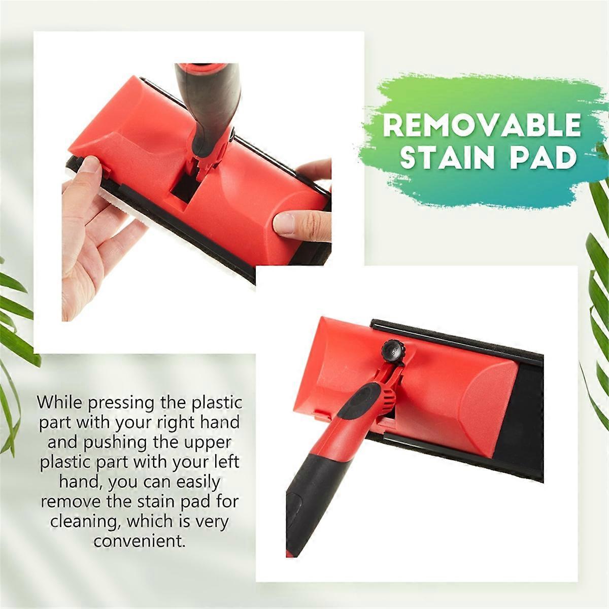 2 Pcs Stain Pad Applicator Paint with Handle Deck Stain Applicator for Extension to Apply Stains Pai