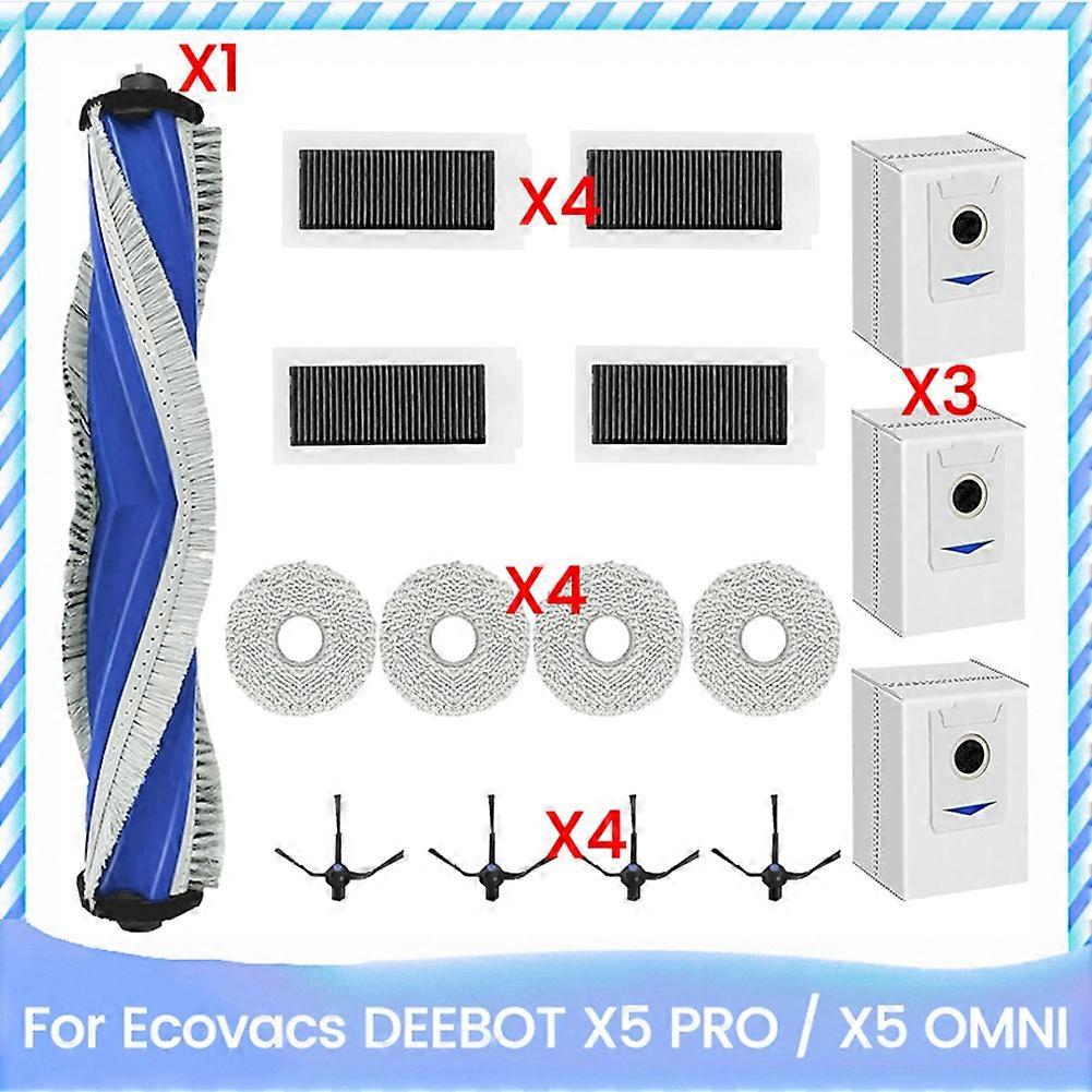 16PCS Replacement Parts for ECOVACS DEEBOT X5 PRO / X5 Pro OMNI