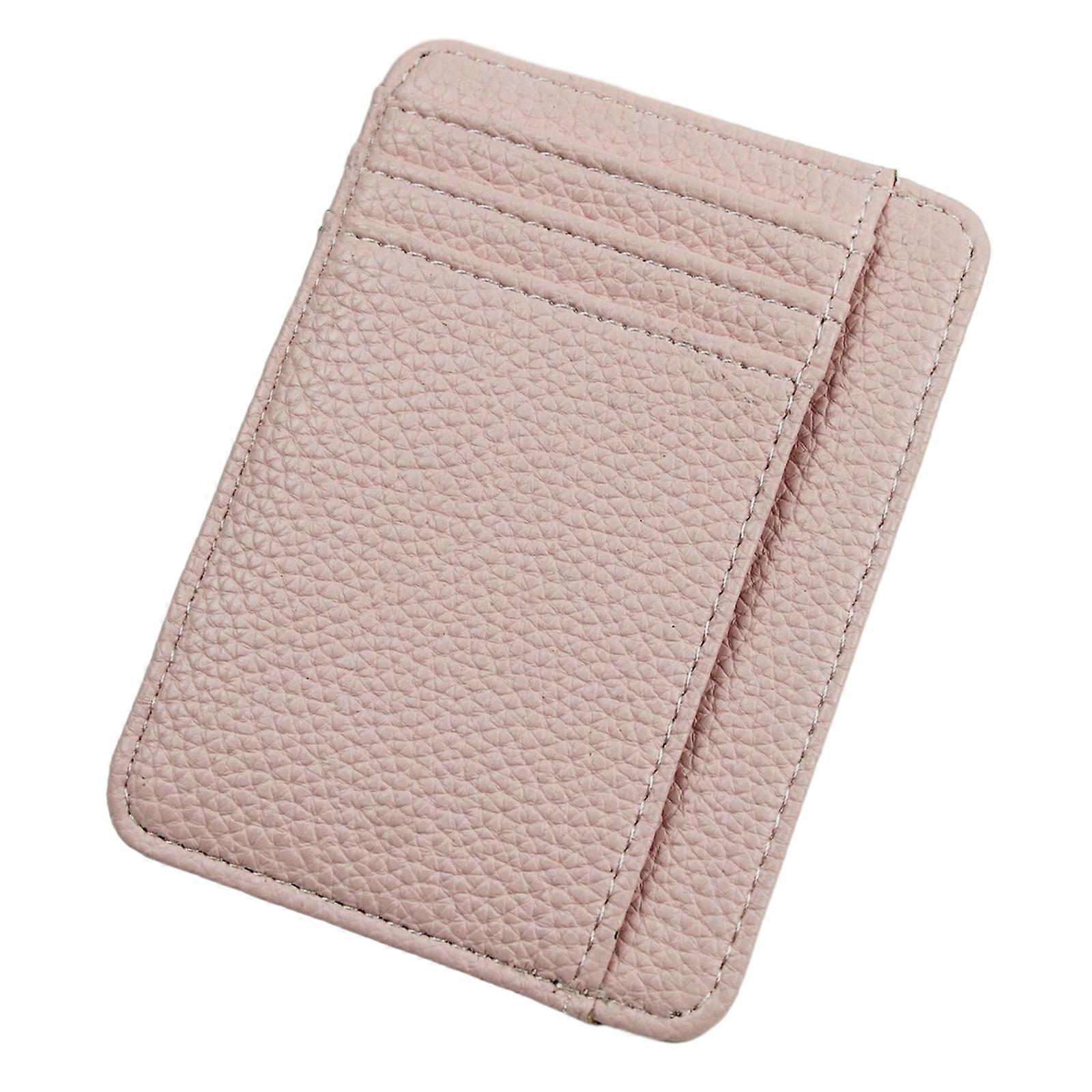 Functional and Compact Card Organizer Wallet Slim Wallets Purse Perfect for Travel and Everyday Use Pink