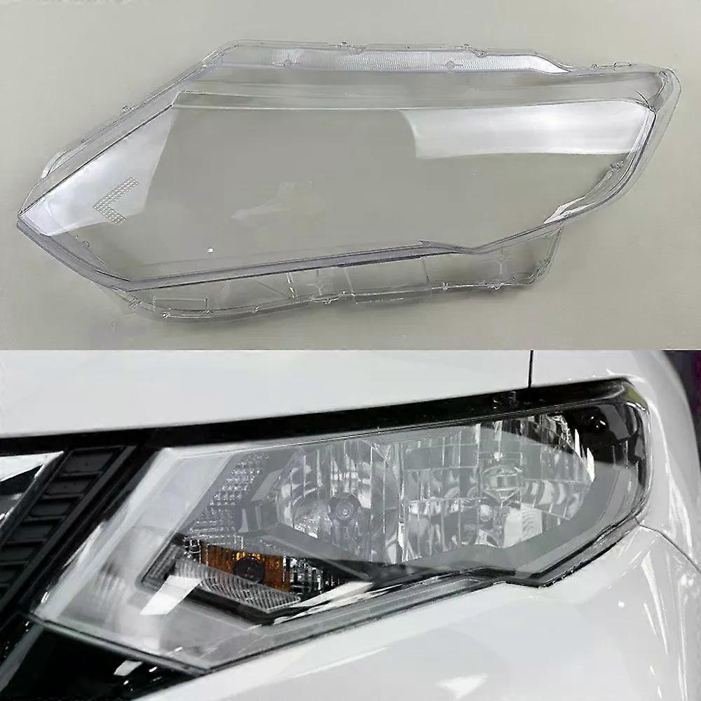 For Nissan X-Trail 2017-2020 Front Headlamp Lamp Cover Transparent Lampshades Headlights Shell Plexiglass Replace Original Lens