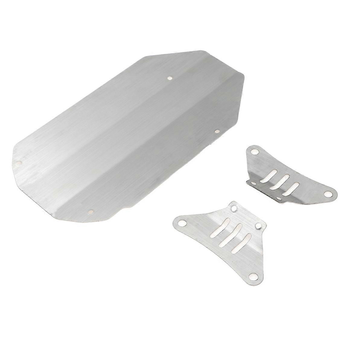For 1/10 TT02 Flat Sports Car Chassis Armor Chassis 3-Pcs Set