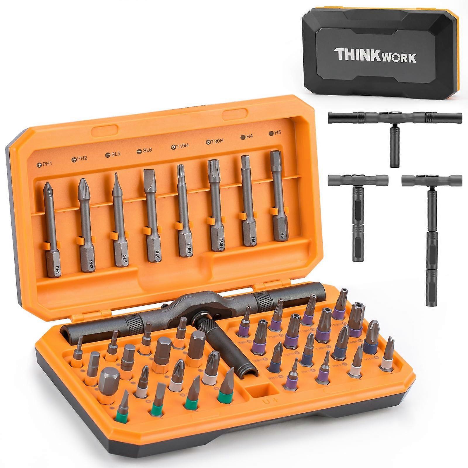 42 in 1 Ratchet Screwdriver Set with Magnetic Bit for Furniture and Computer Repair