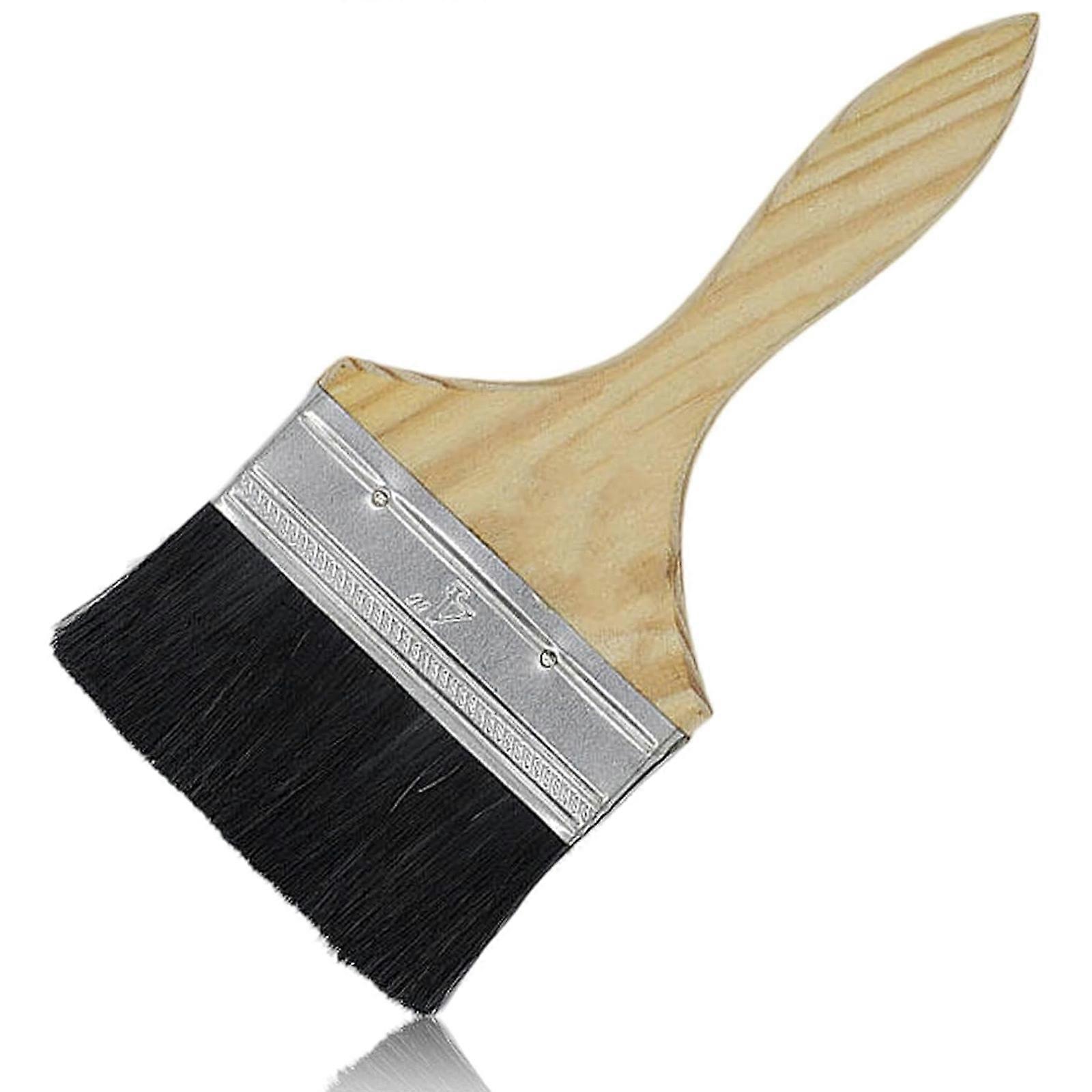 Gloss Paint Pads Brushes Decorating, Paint Brush Set for Painting Walls and Fence Staining, Wooden Handle Masonry Paintbrush for Varnish, Paste,