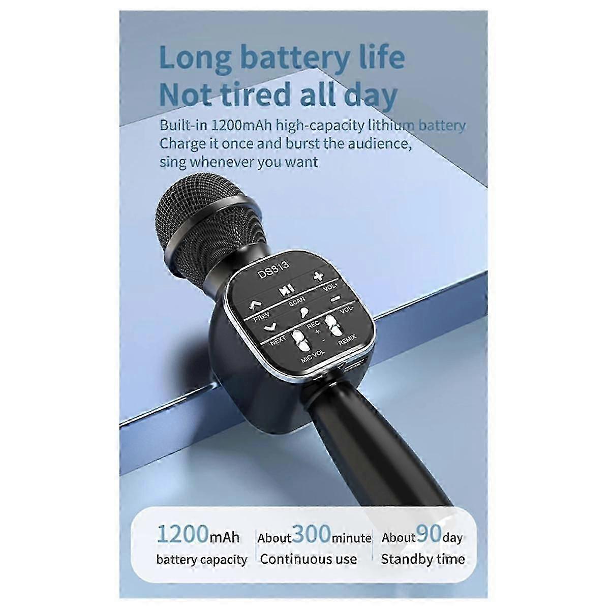 Wireless Bluetooth Microphone Handheld Microphone Professional Speaker Music Player Gaming Mic for