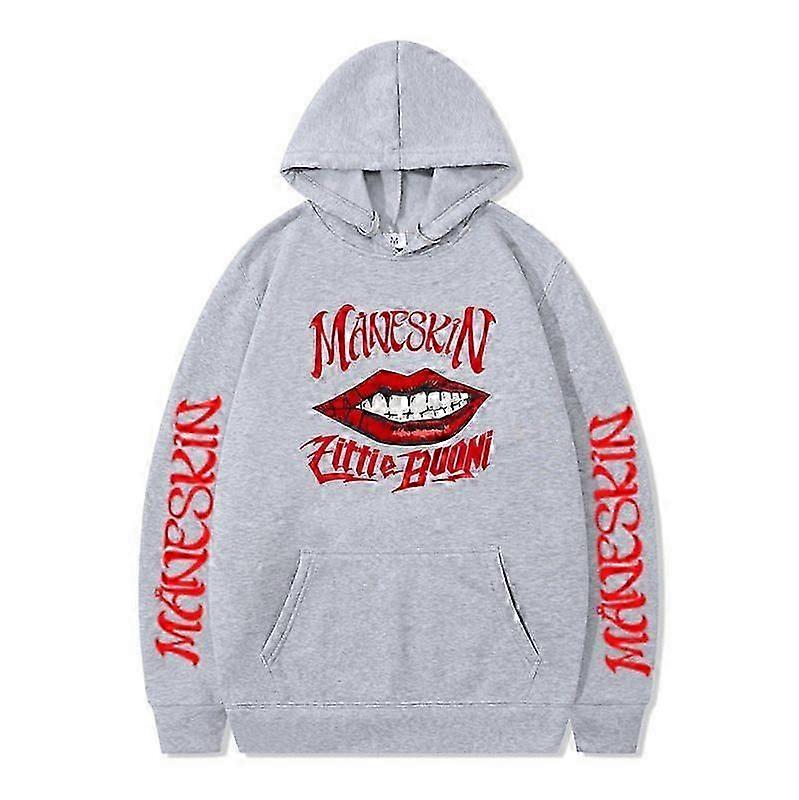 Maneskin Rock Band Baskı Spor Rahat Gevşek hoodie Erkekler ve Kadınlar Hoodie gömlek üst