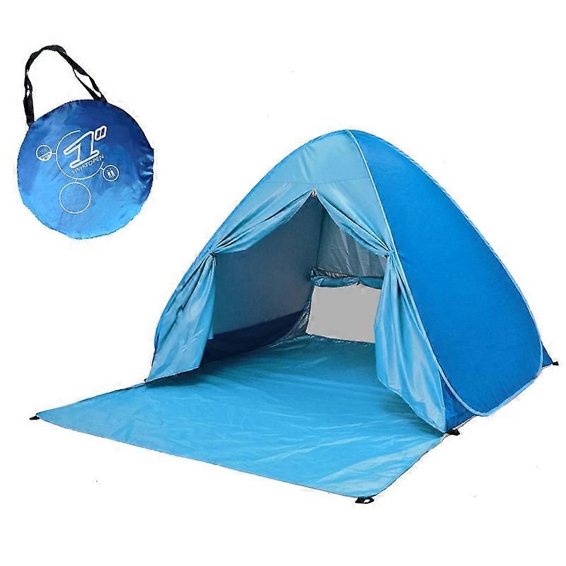 With Curtain Automatic Instant Pop Up Tent Potable Beach Tent, Size: 150x165x110cm