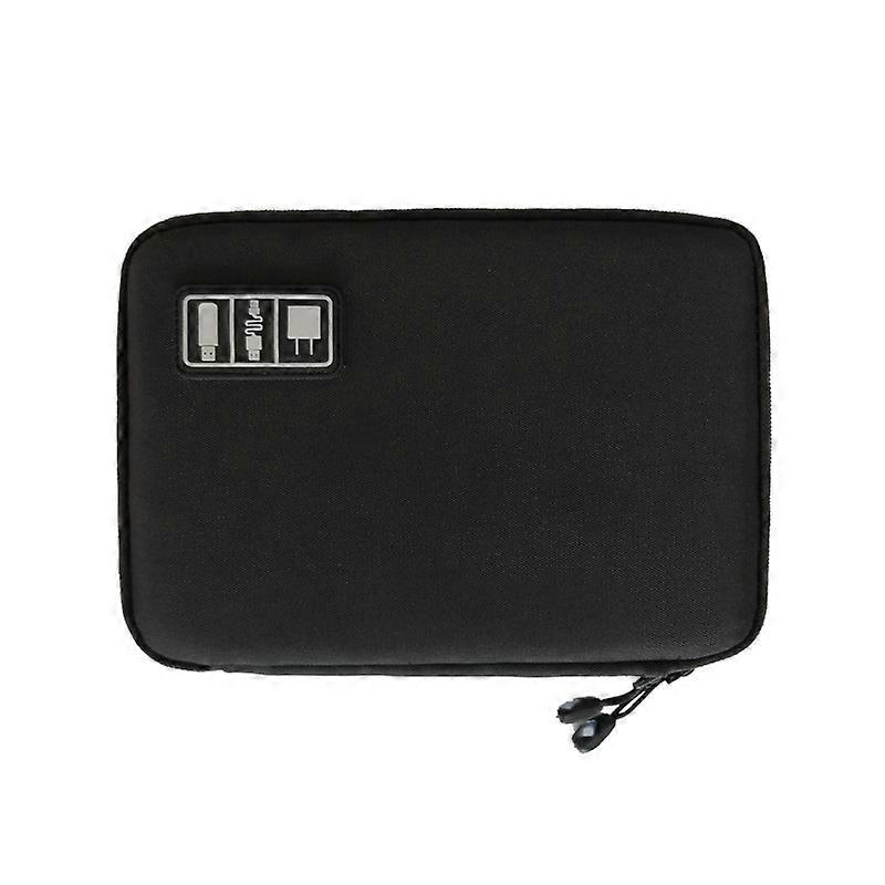 Multifunctional Portable Mobile Phone Digital Accessories U Disk Storage Bag, Color: Black