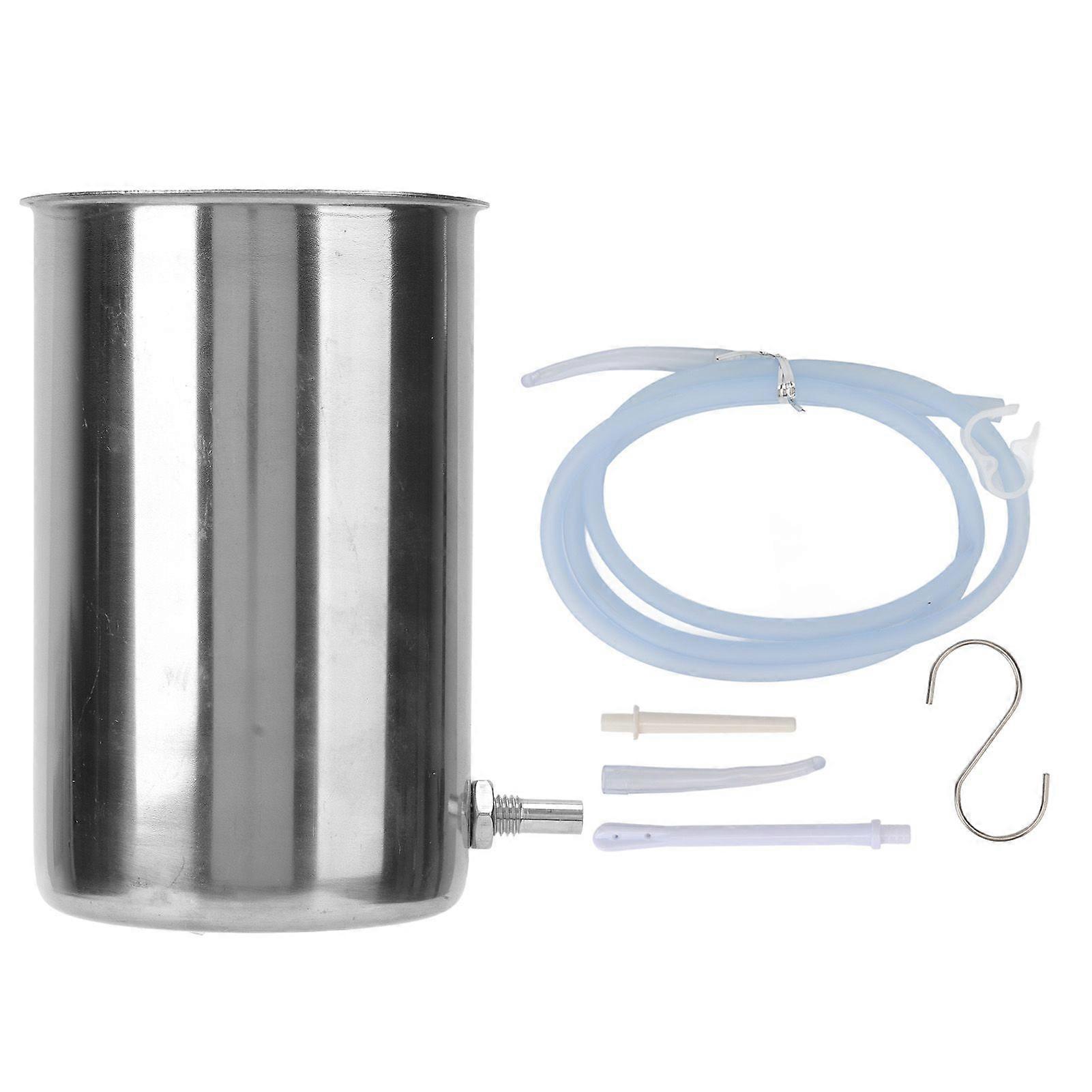 Kit de seau de lavement de 1 L, ensemble de nettoyant en acier inoxydable pour un usage domestique