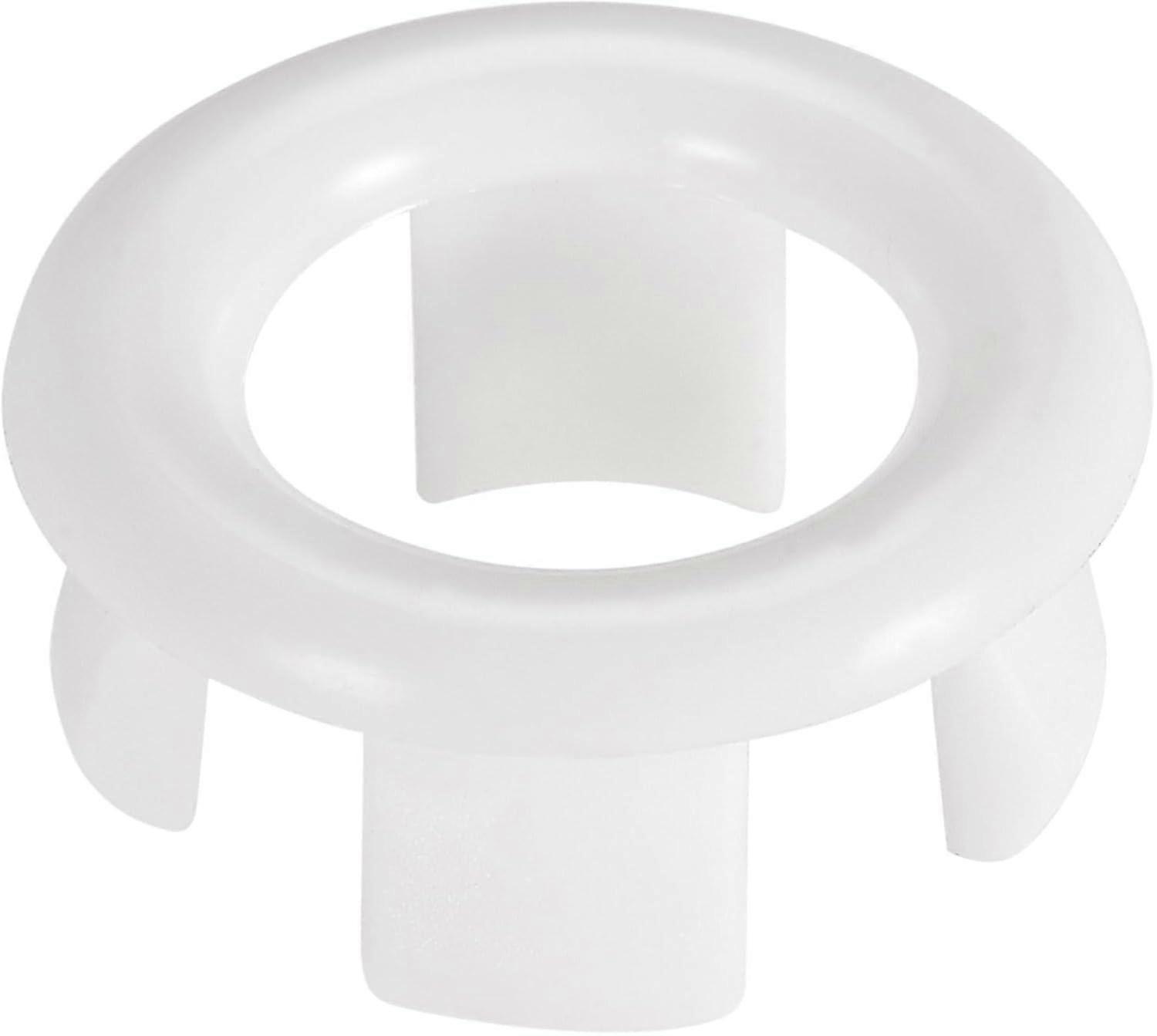 12Pcs Sink Overflow Ring Cover Bathroom Sink Overflow Ring Cover Insert into Hole Ring Covers Caps White
