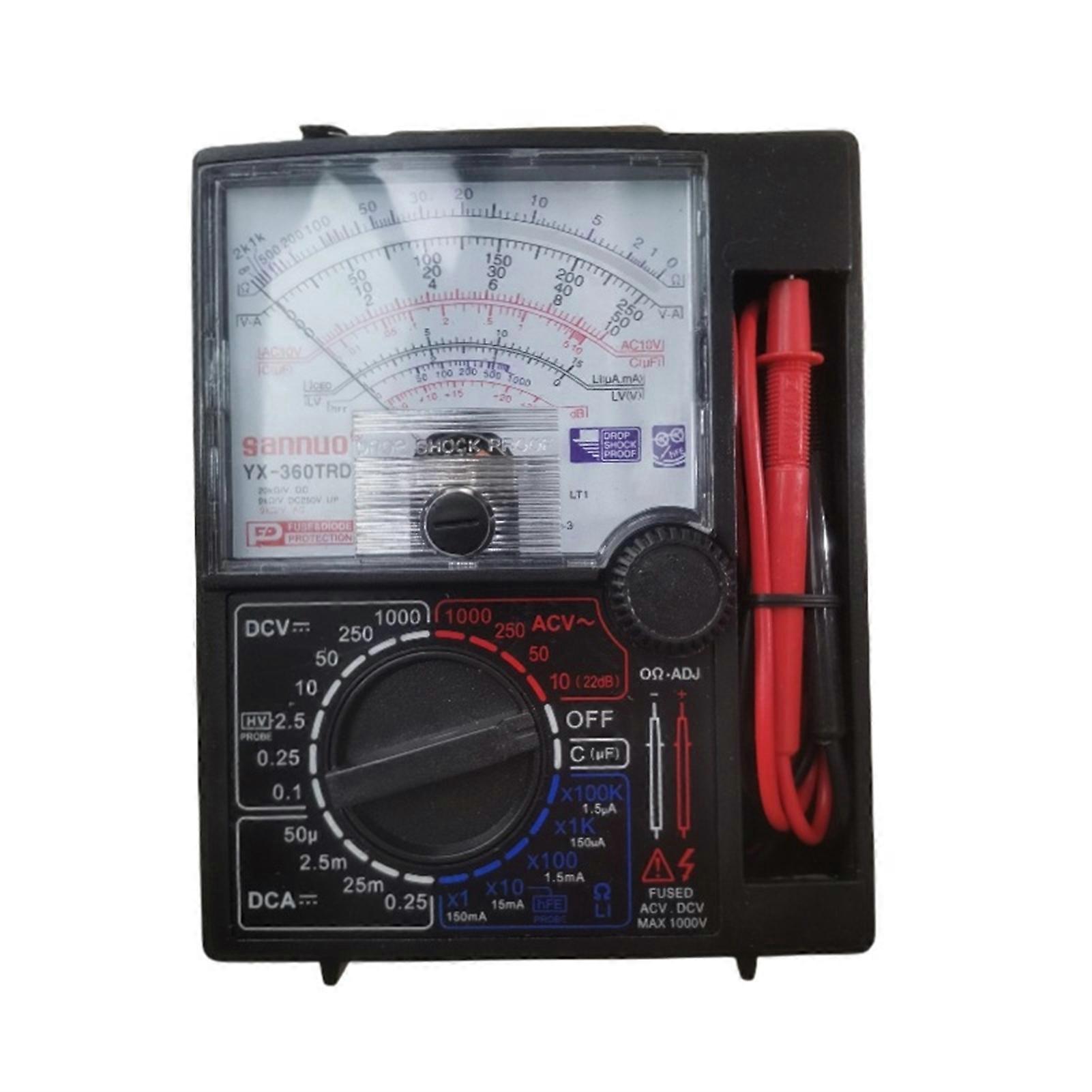 Voltage Tester Pointer Multimeter Pointer Tester Highly Accuracy Detector for Home Professional Use
