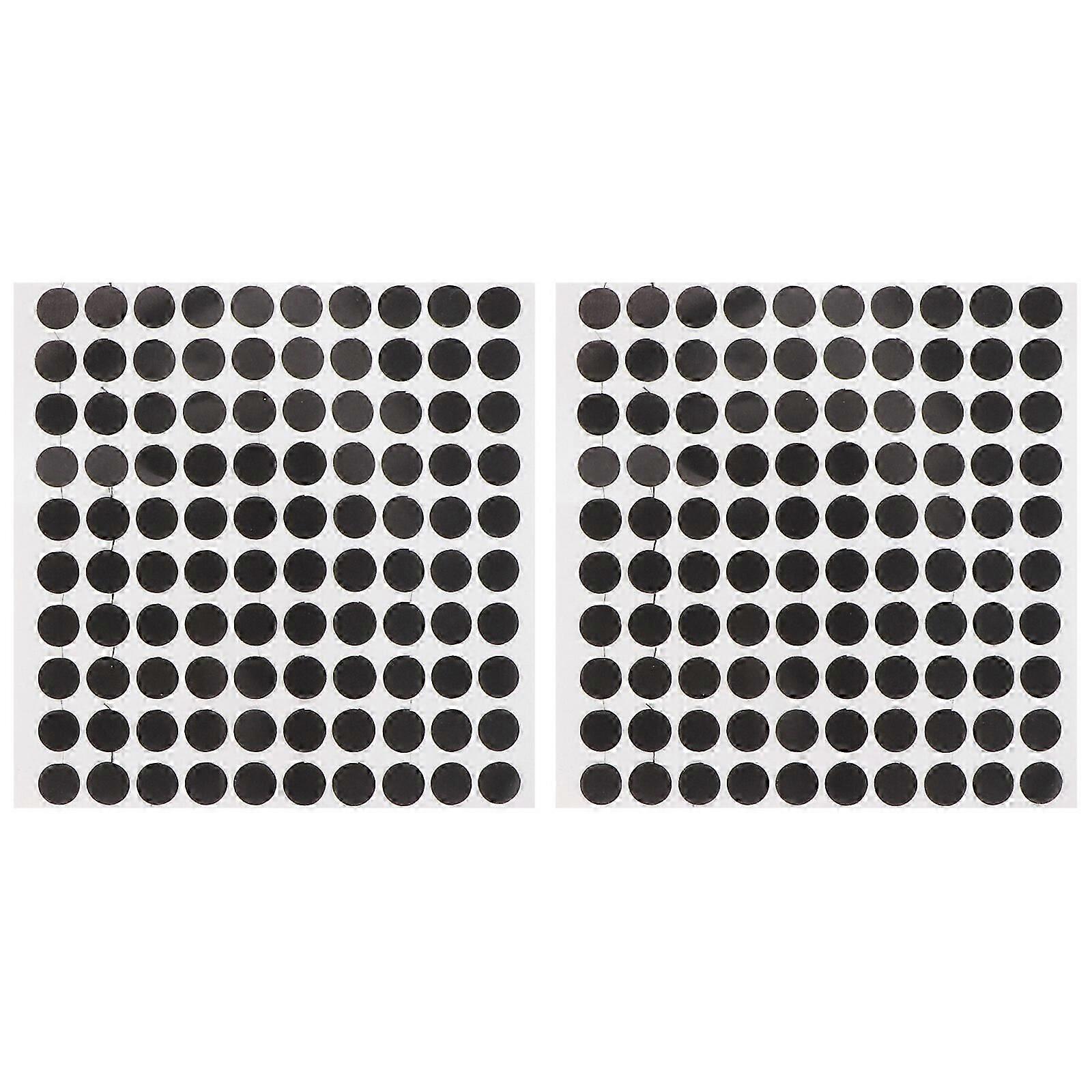 2 Sheets Billiard Table Black Dot Pool Table Marker Dot Billiard Marking Stickers for Club Use