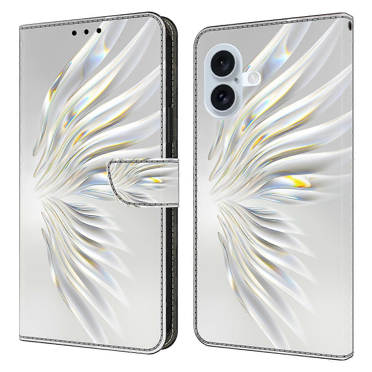 For iPhone 16 Wallet Case Pattern Printing Stand Leather Flip Phone Cover