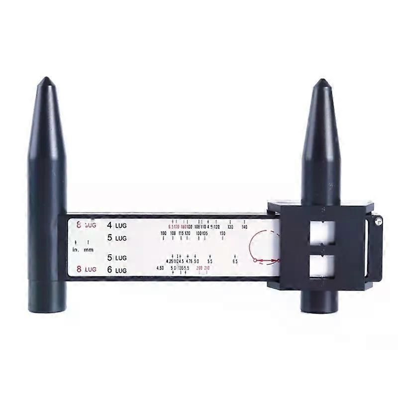 Radfelgen-Schraubenmuster Gleitende PKD-Messwerkzeug-Messgeräte 8 Löcher PKD-Lineal Laschen Naben-Pitch-Messwerkzeug