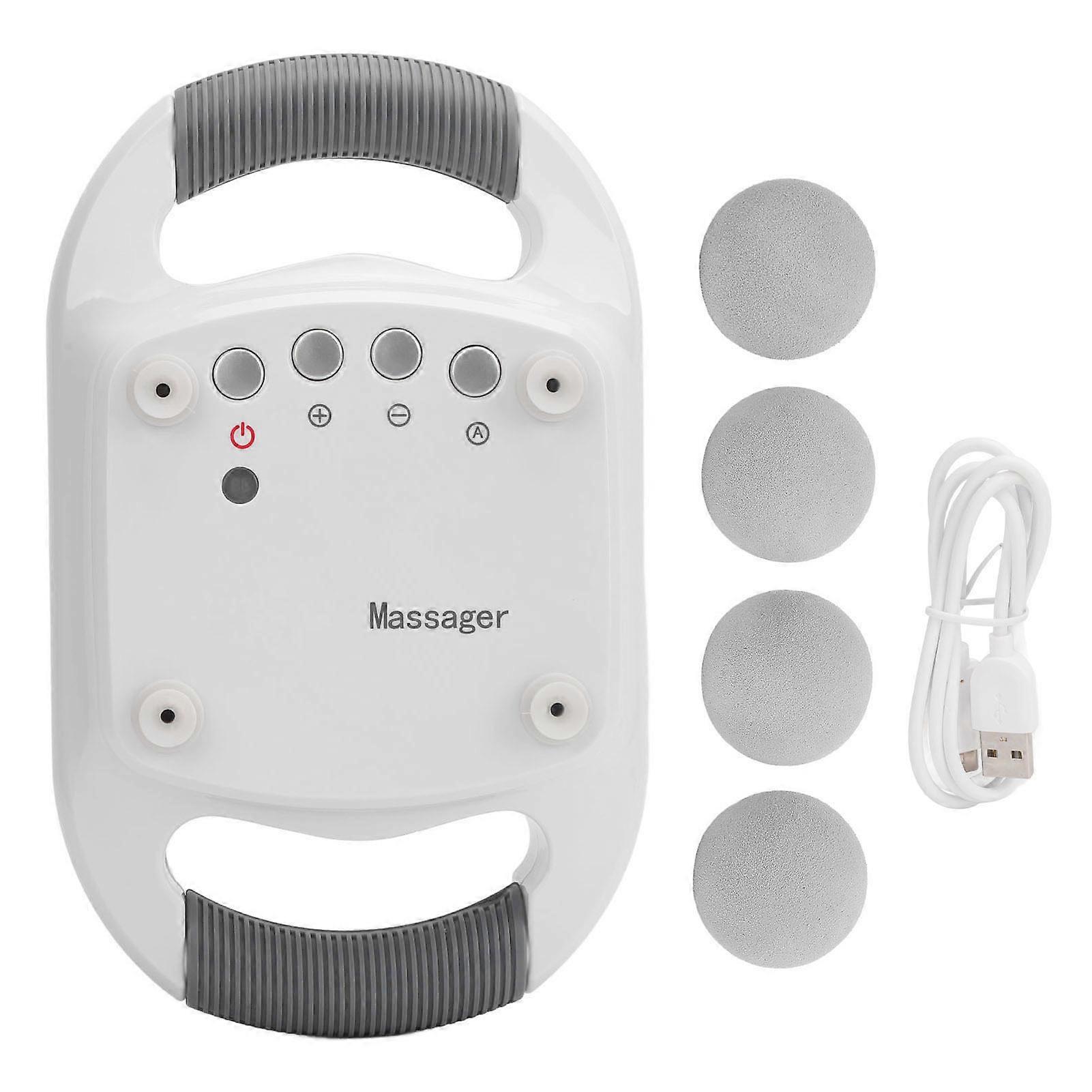 4 Head Deep Tissue Massager Timing Remote Control Muscle Percussion Massager Silent Operation for Discomfort Relief