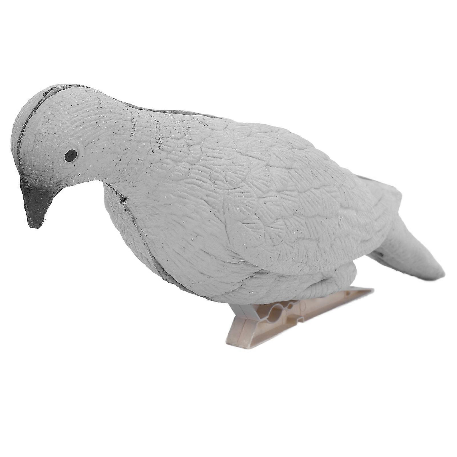 Pigeon Archery Target High Simulation Dove Shape 3D Animal Archery Target with Clip for Training Shooting Gray