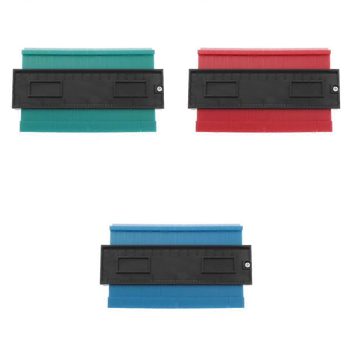 3Pcs 15cm Contour Gauge Shape Duplicator Durable Plastic Measuring Tool