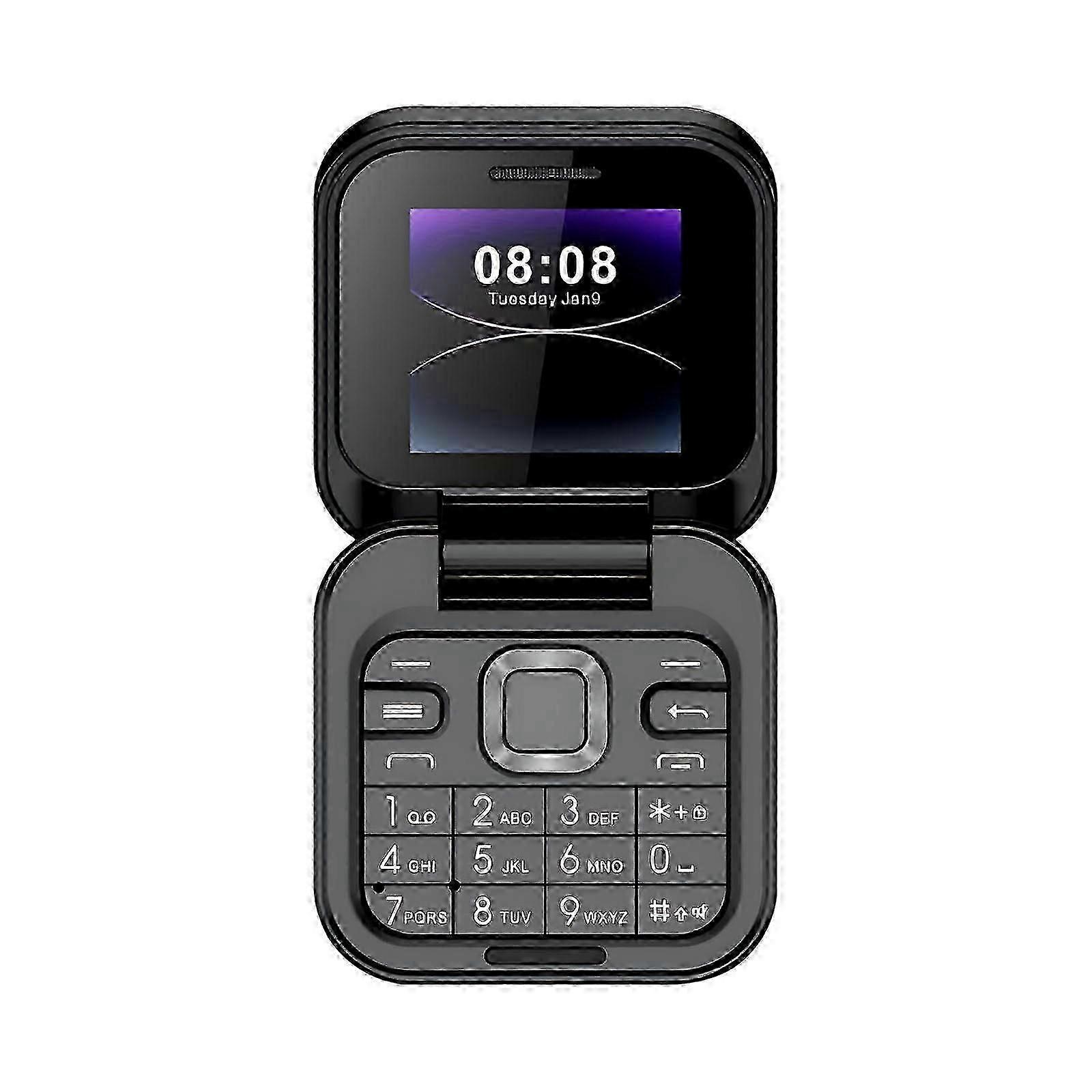 חדש מיני להעיף טלפון נייד 2 SIM כרטיס תצוגה קטנה מתקפל טלפון סלולרי לא נעול Flip טלפון 2G להעיף טלפון סלולרי עבור קשישים בר מזל