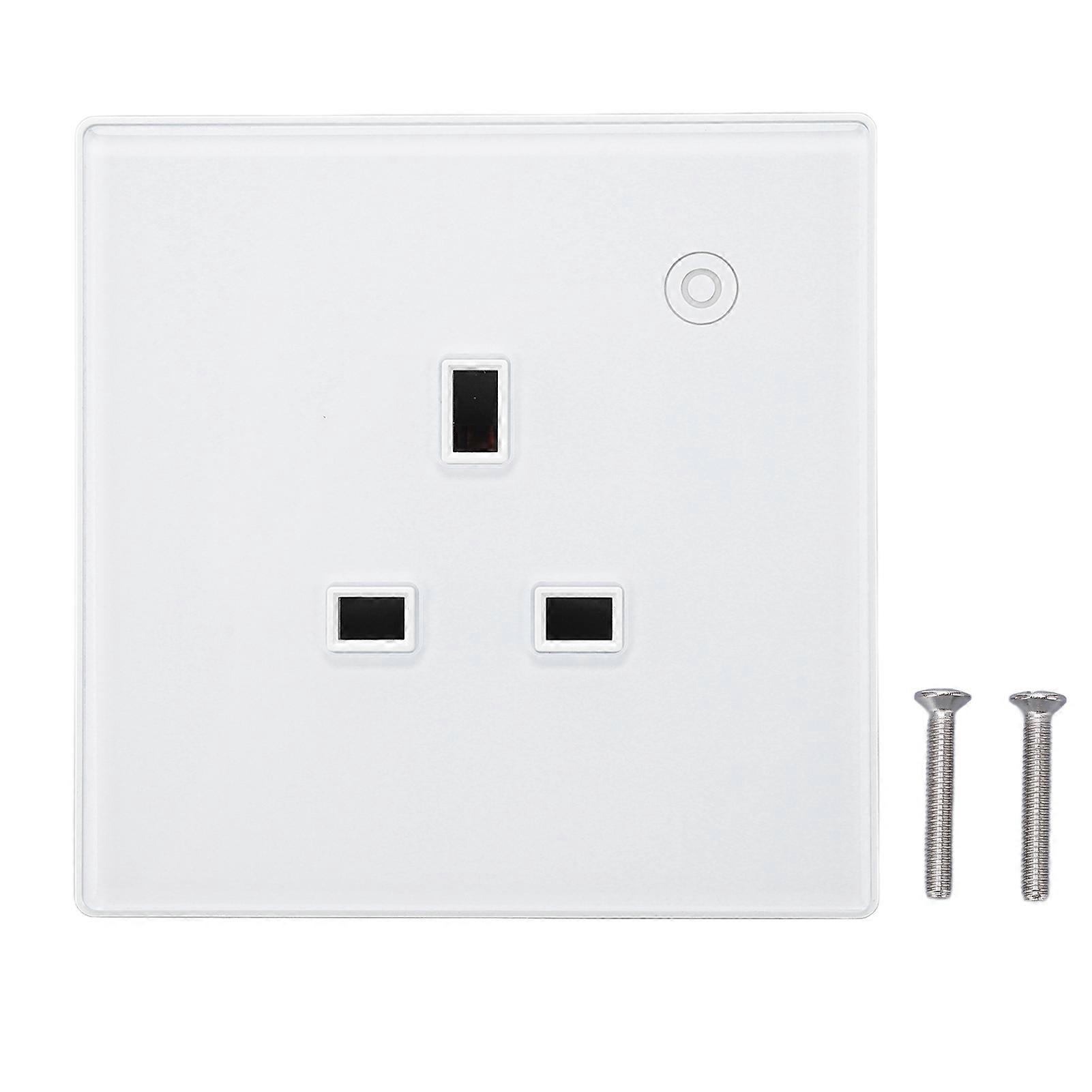 Smart Socket Wall Mounted ABS Timing Panel Wireless Remote Controllable Smart Outlet 16A AC 95‑