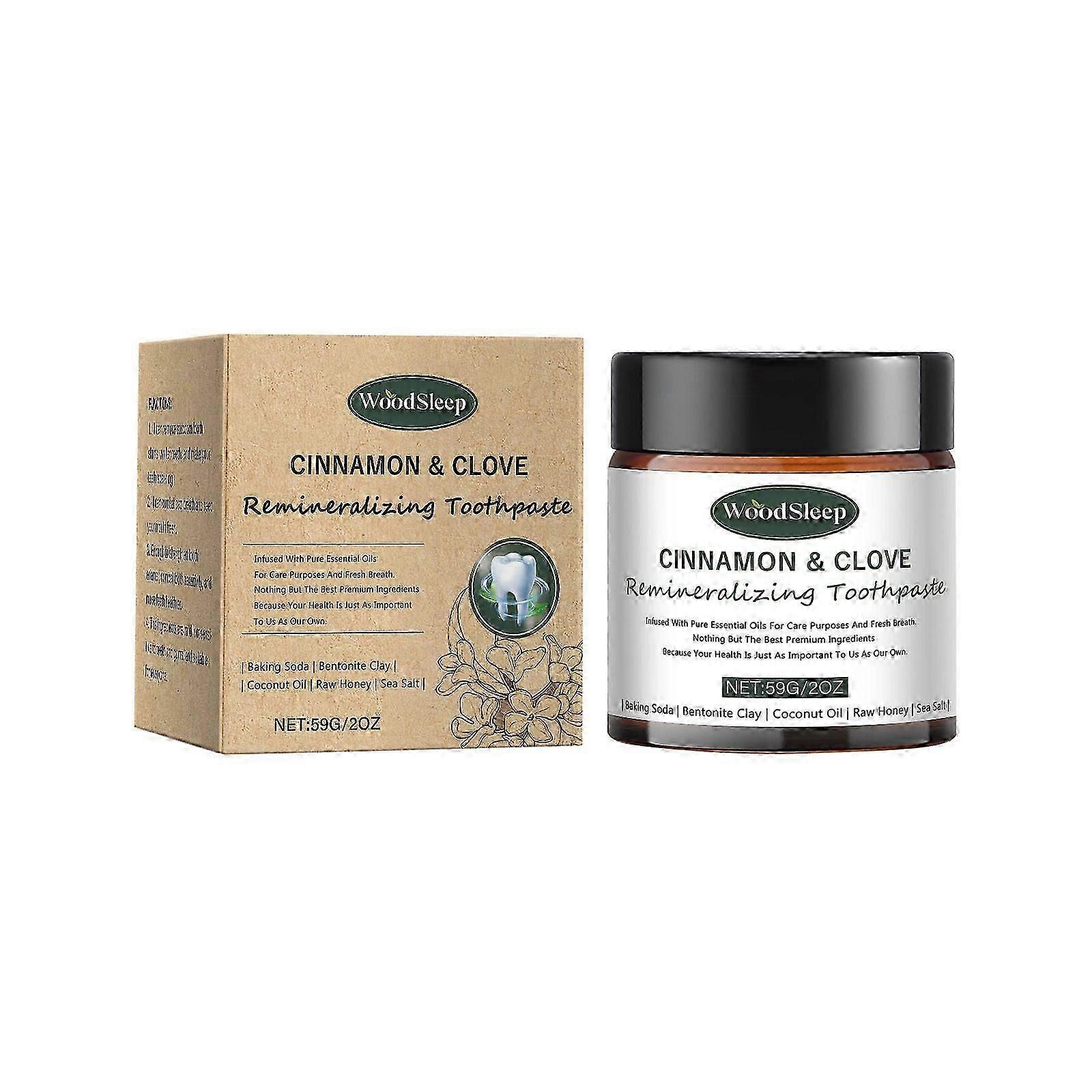 Woodsleep Fresh Bentonite Toothpaste Clean Teeth Protect Enamel Mild Ingredients Teeth Care