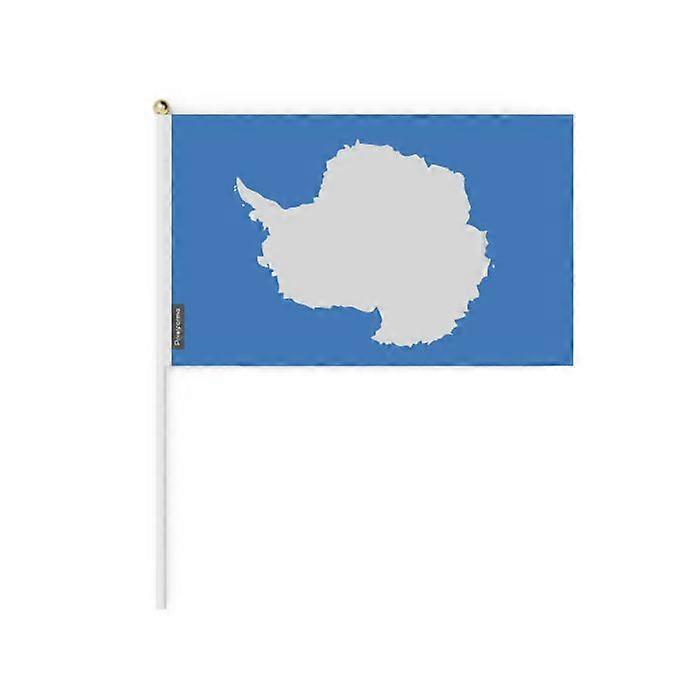 Mini Flag - Antarctica - 14 x 21 cm - Polyester - Pack of 100 - Double-Sided