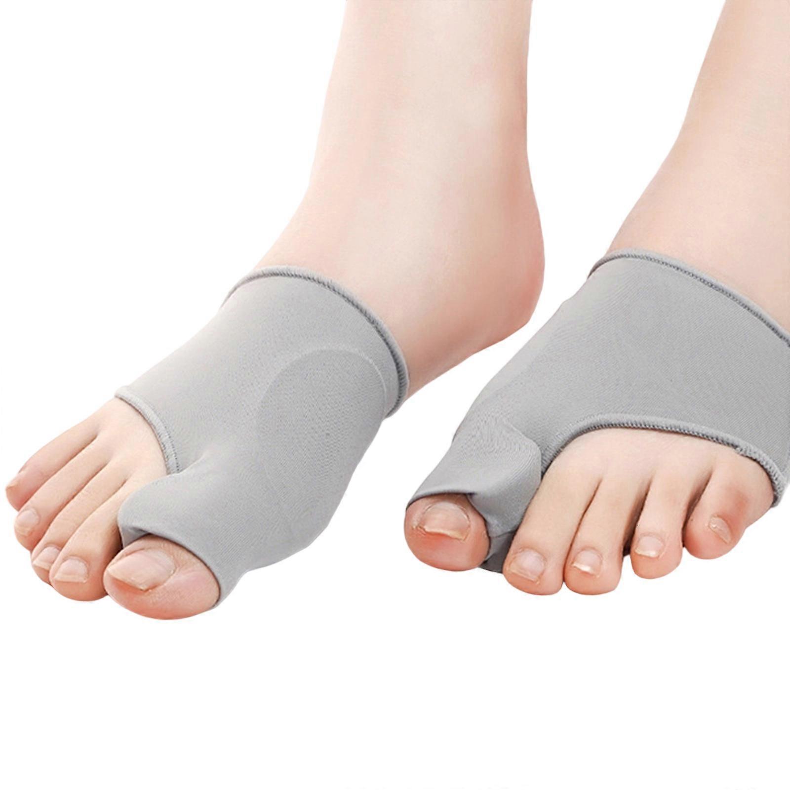 Orthopedic Bunions Toe Straightener,Bunions Splint Bunions Pads with Toe Separator Day Night Support Bunions Corrector Gray Universal code