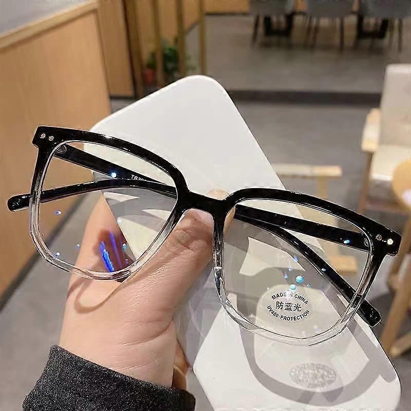 Reading Glasses Blue Light Blocking +2.00 Clear-Black UV Ray Filter Computer Readers for Men and Women