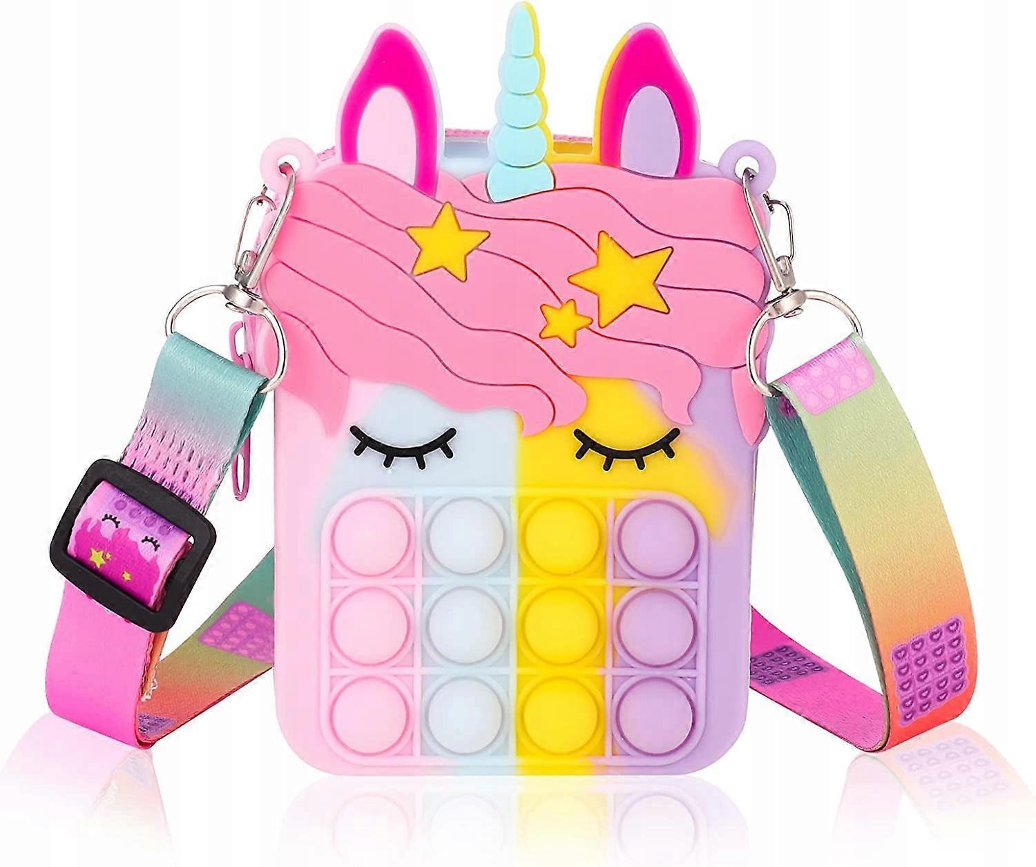 Pop It Push Bubble Sensorische Einhorn-Tasche