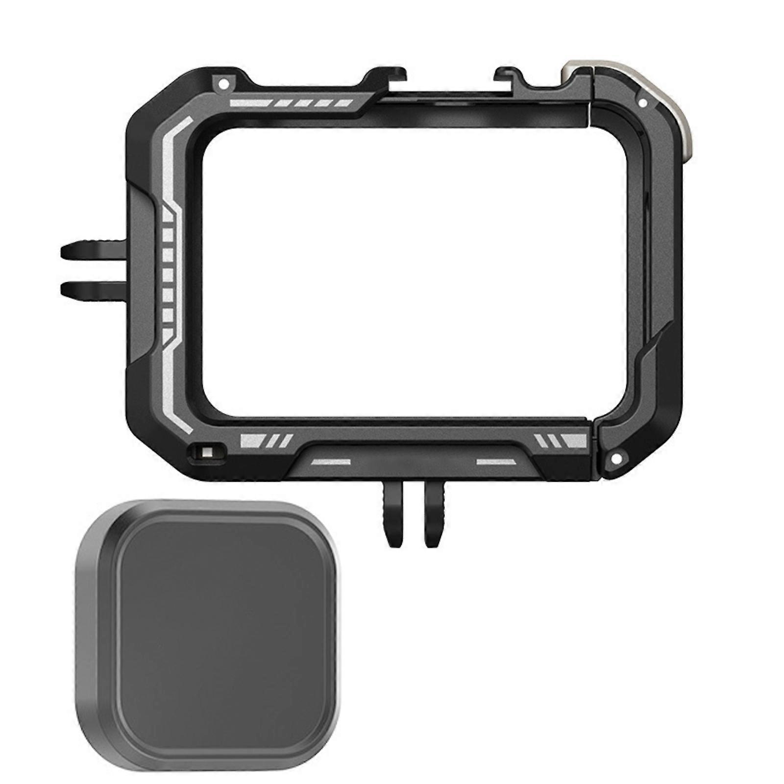 Multifunctional Aluminum Alloy Camera Cage Easy Mounting and Detachment with Lens Guard for 13/12/11/10/9