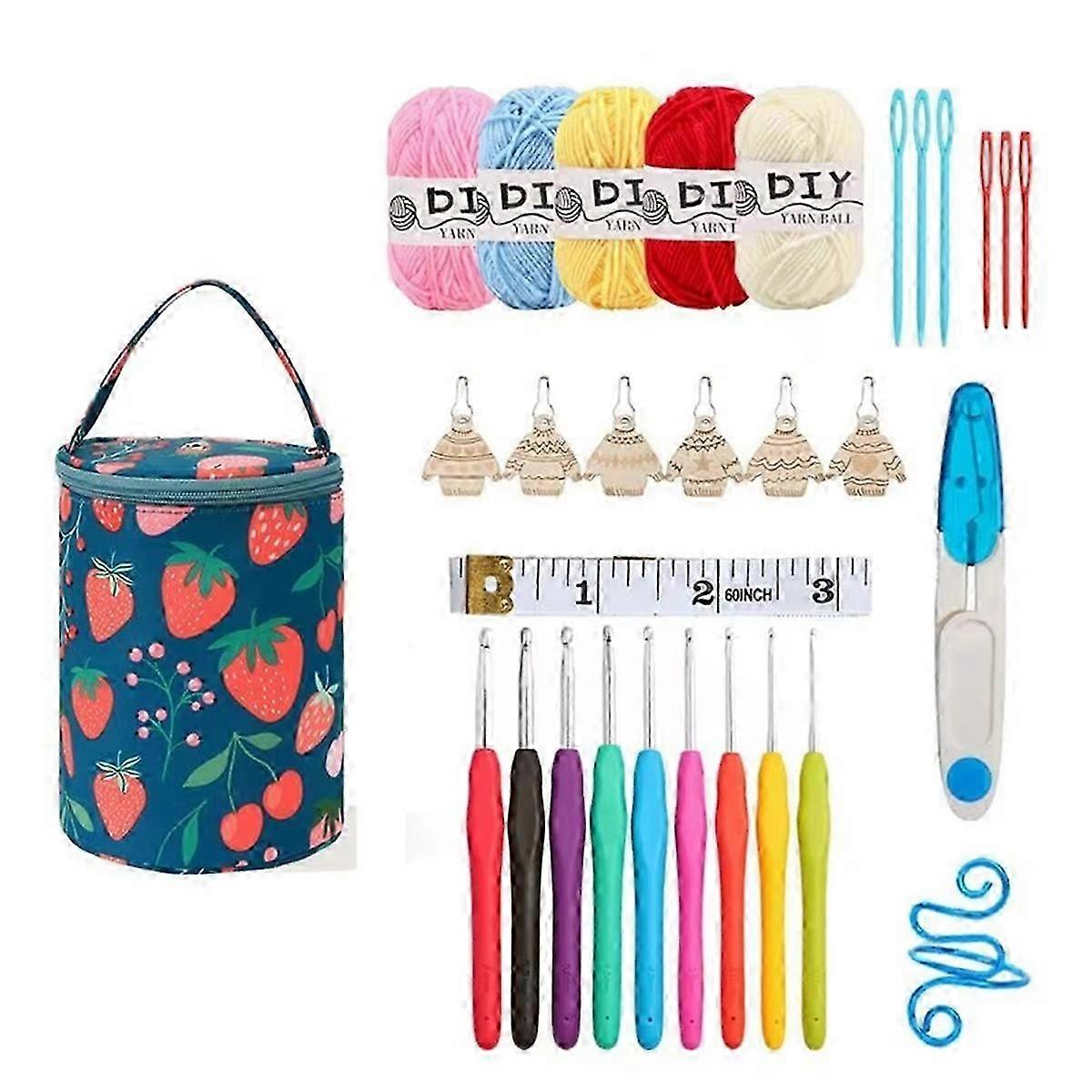 Virknålset Virkväska Virknålar