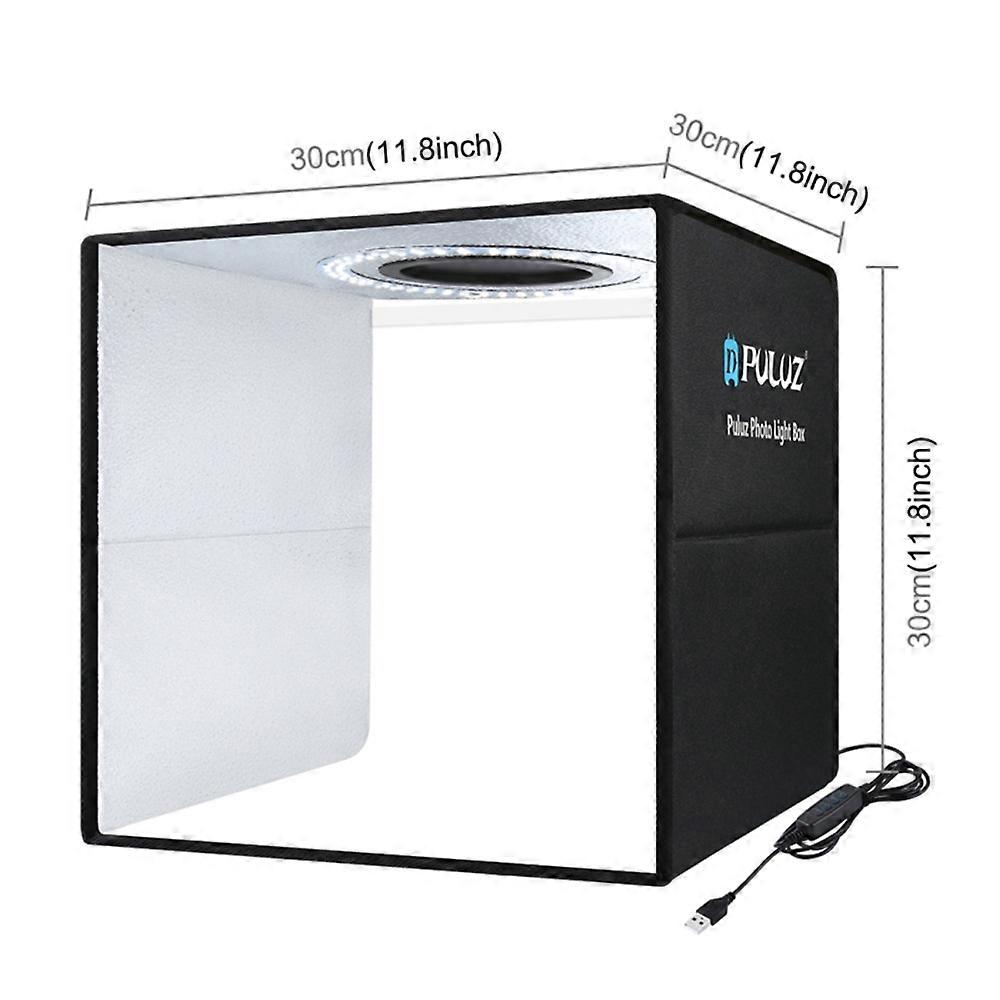 PULUZ Lightbox Mini Photo Studio Light Box with 6 Color Backdrops Photo Shooting Tent Kit 80Pcs LED Light Room Foldable Photography Lighting