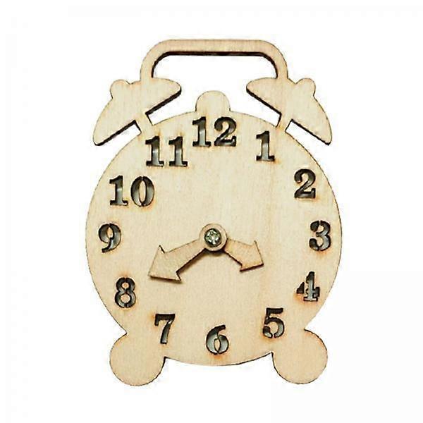 Wooden Clock Toy Set for Creative Play
