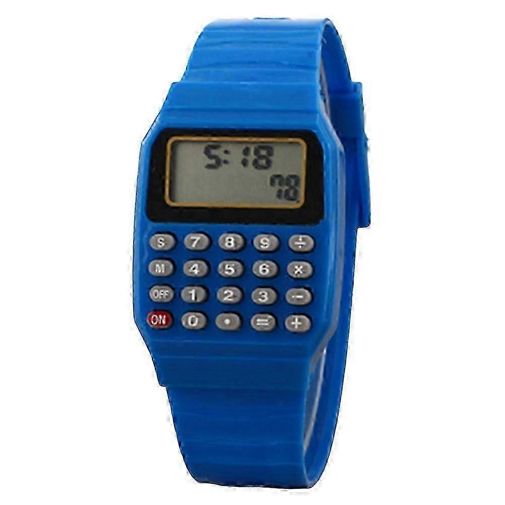 Children Digital Square Wrist Watch Mini Portable Calculator Exam Tool Kids Gift