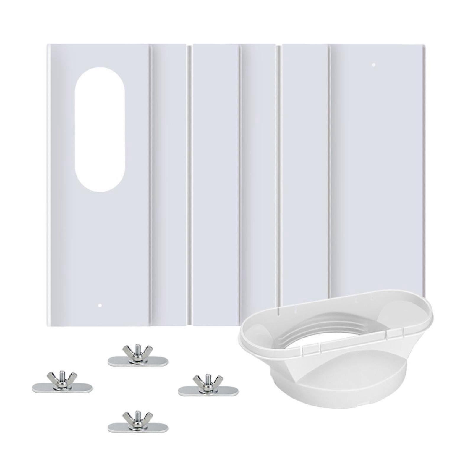 Adjustable Portable Air Conditioner Window Kit Slide Plate Wind Shield