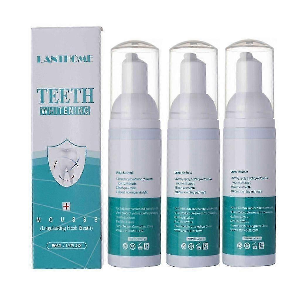3pcs Teeth Tooth Whitening Toothpaste White Bleaching Dental Whitener Teeth Mousse