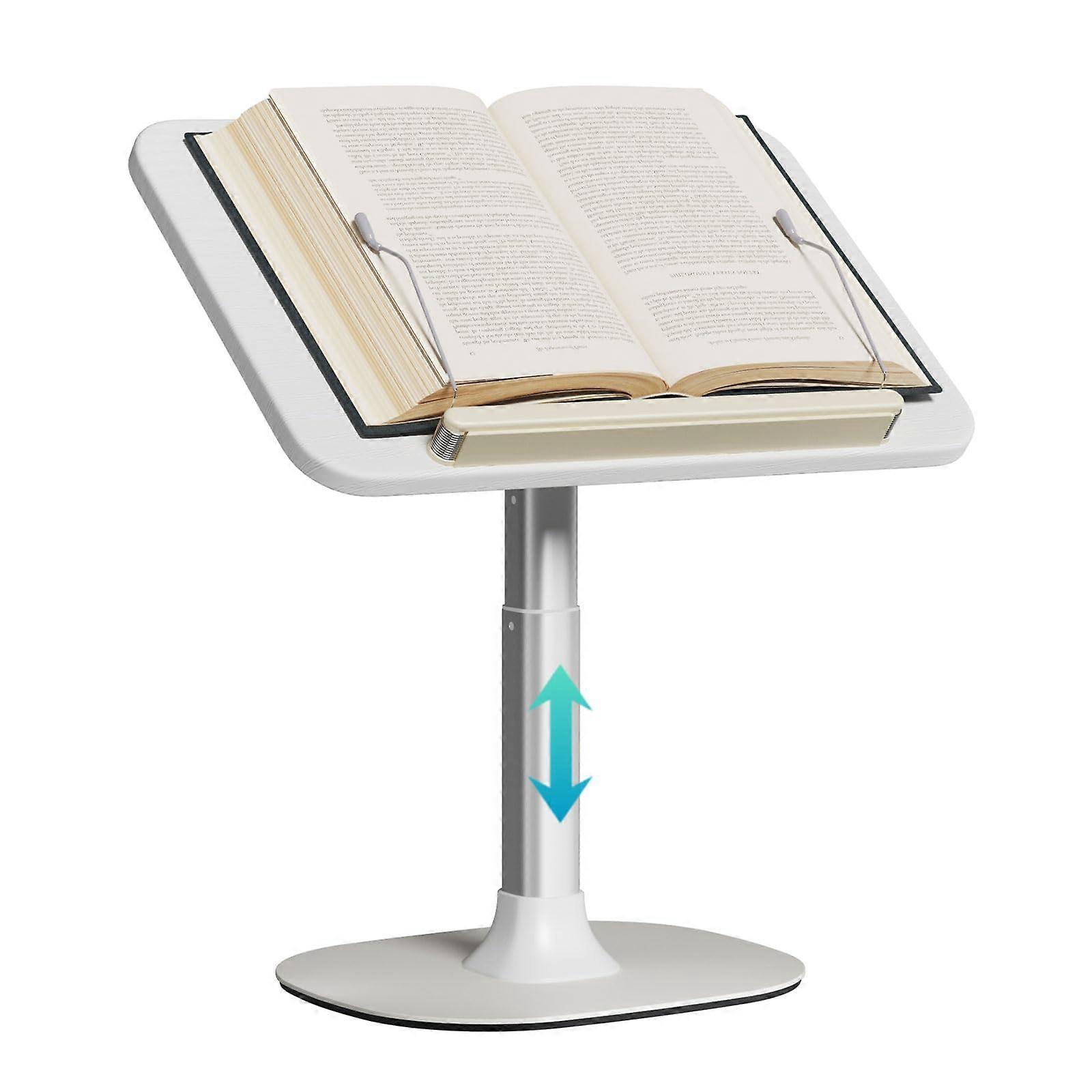 Book Stand for Reading Hands Free, Book Holder with 7 Angles, Cookbook Stand