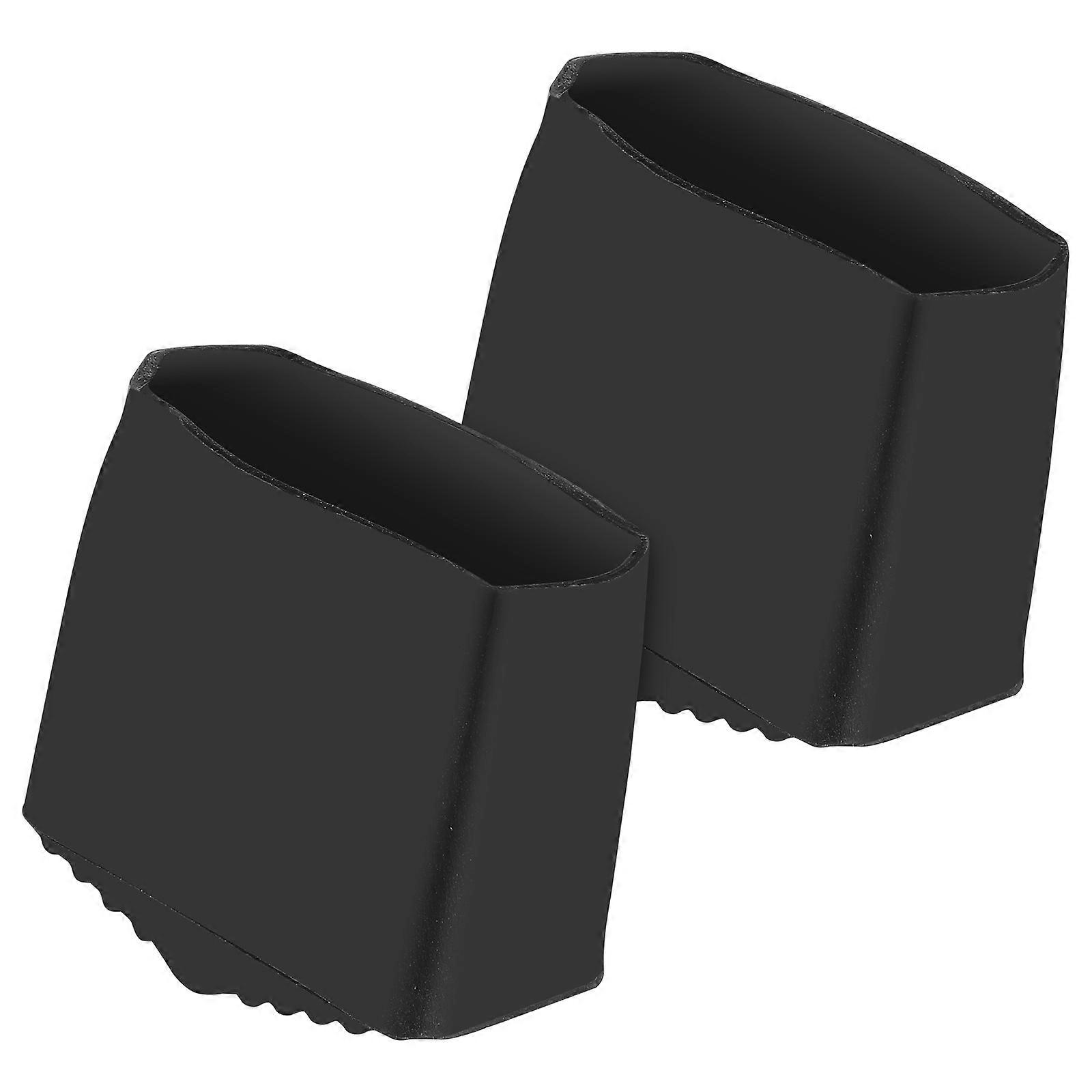 Anti Slip Step Ladder Feet Protectors Rubber End Caps for Stepladder Foot Pads Replacement (Inner 4x2cm)