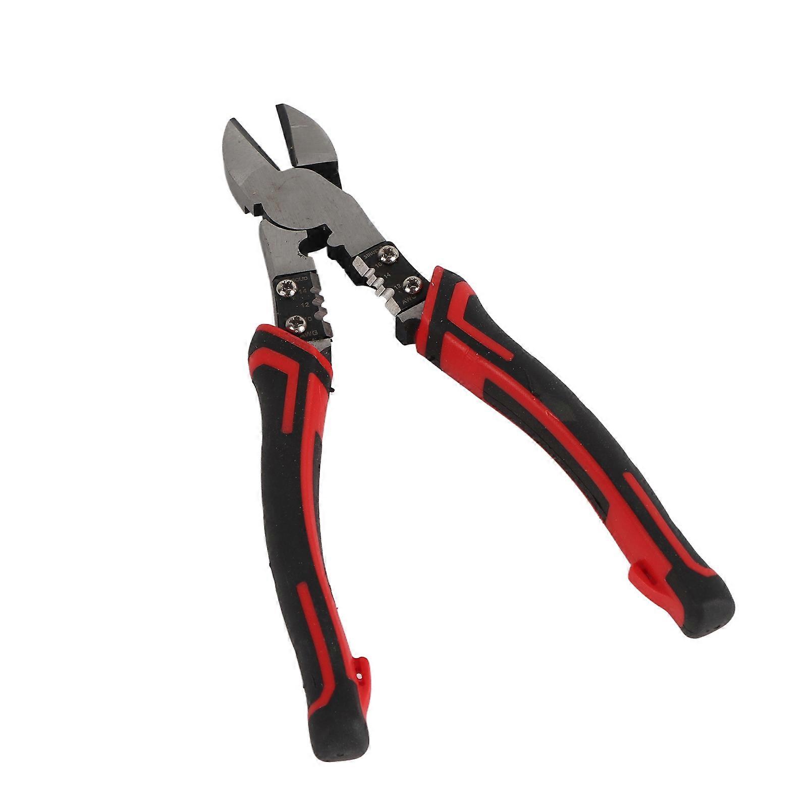 7in Diagonal Cutting Crimping Pliers Wire Terminal Cutter