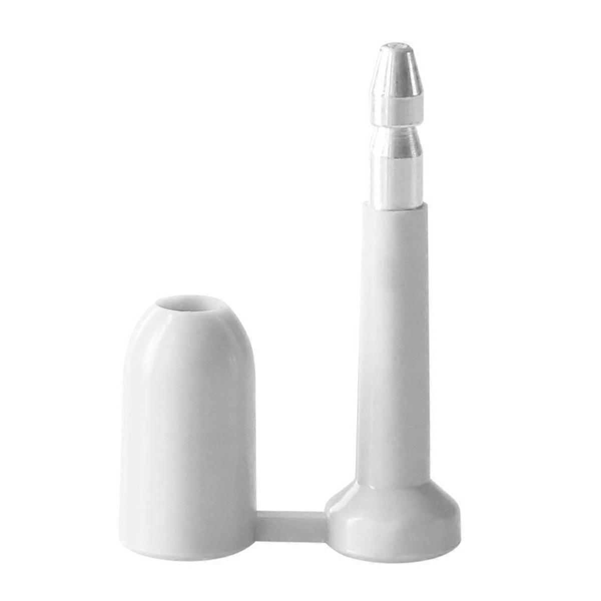 10PCS Anti-Theft Container Seal Lock Disposable Bullet Shape Lead Seal Self-Locking Metal Cable Ties White
