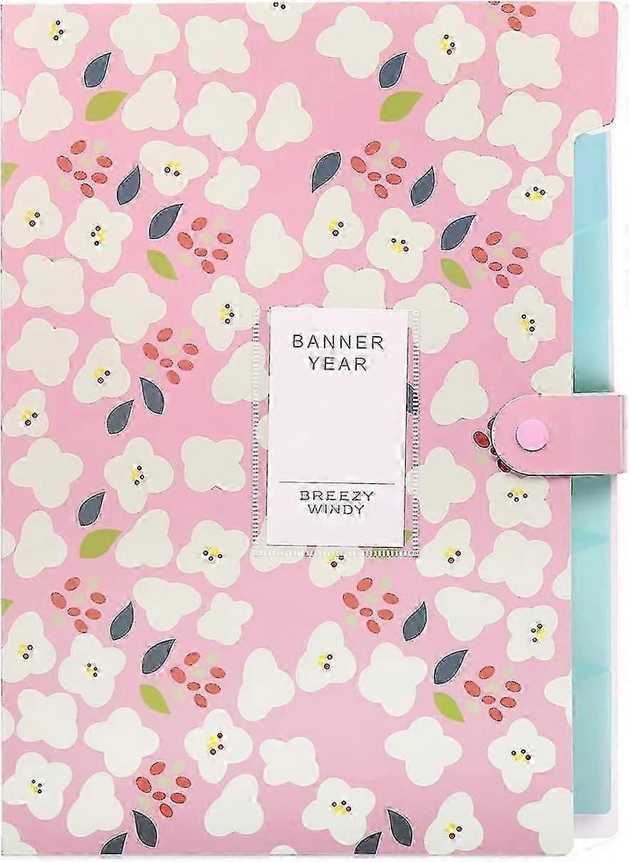 توسيع توسيع الملف، توسيع مجلد الملفات A4، توسيع ملف المنظم مع 6 جيوب، منظم مجلد الملفات، الأزهار المطبوعة مجلدات ل Paperwo