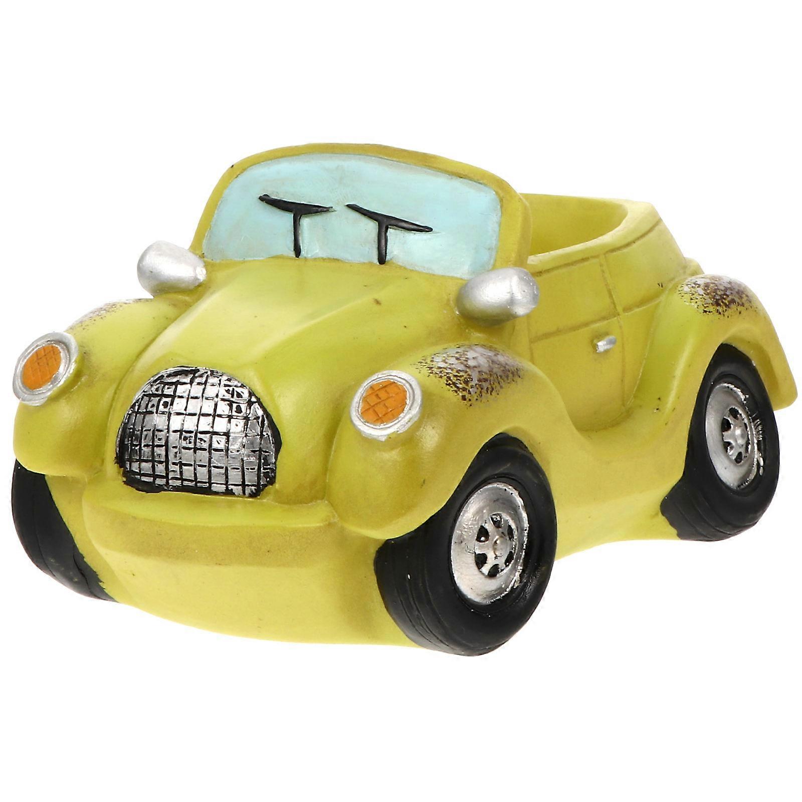 Retro Car Shape Resin Succulent Flowerpot – Lightweight & Durable Decorative Container for Indoor Plants, Ideal for Plant Lovers