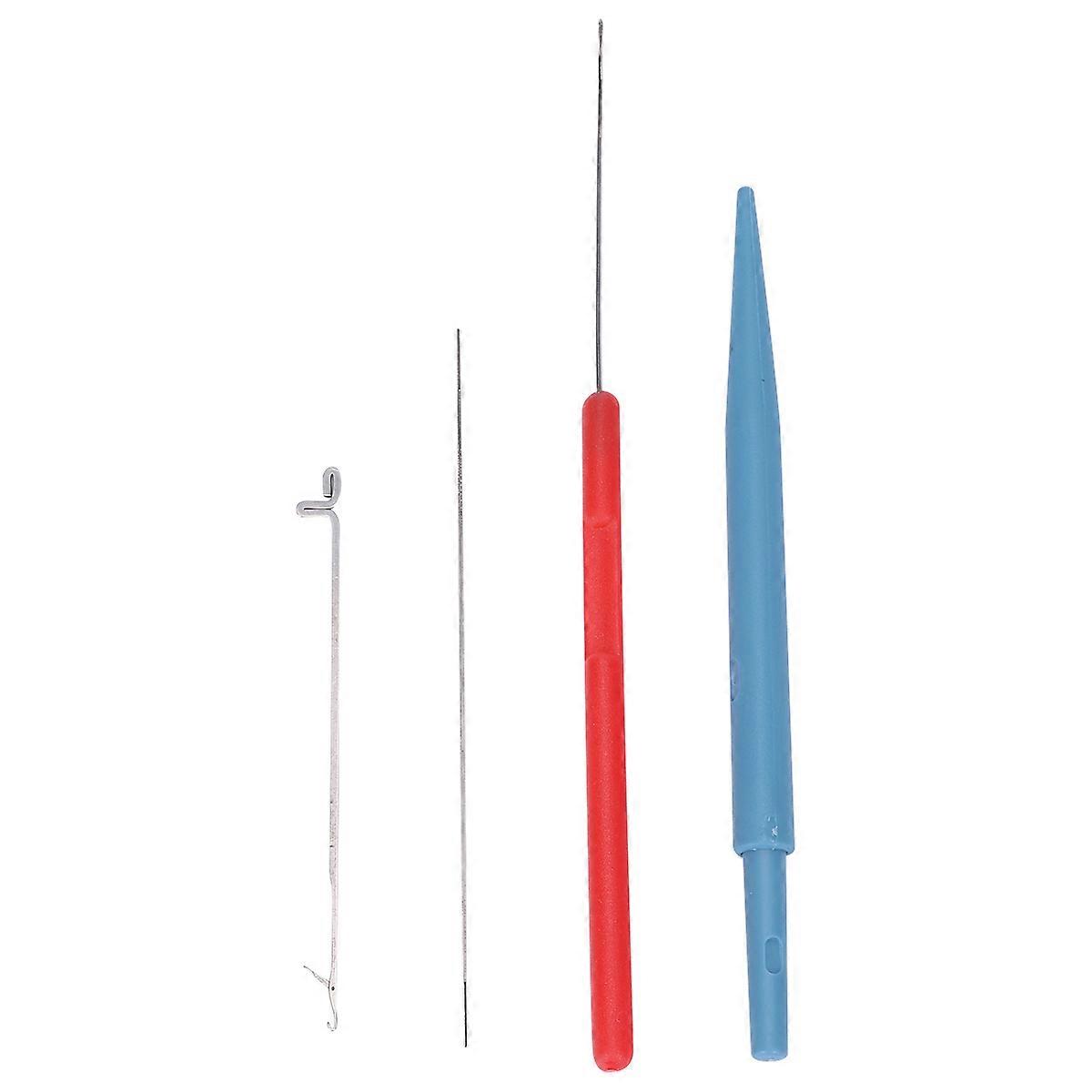 4pcs DIY Bead Needle Stitching Tools for Jewelry Making, Sewing & Handmade Crafts – Portable & Convenient for Beading Enthusiasts