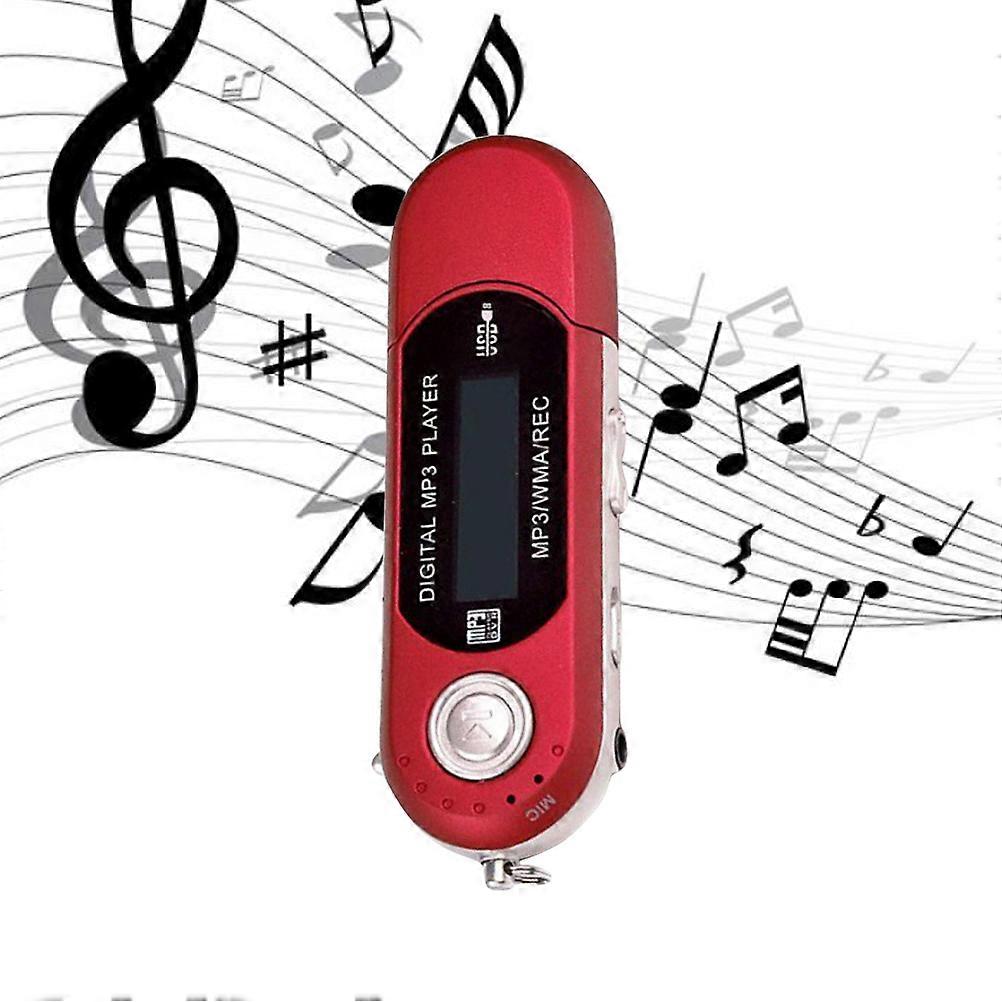 Portable Music Player MP3 Player for Sports Outdoor Running Rectangular Blue 1Set